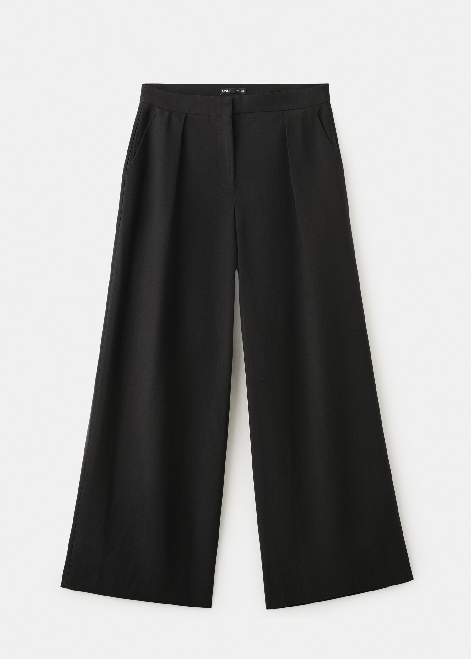 Straight-fit lyocell trousers - Article without model