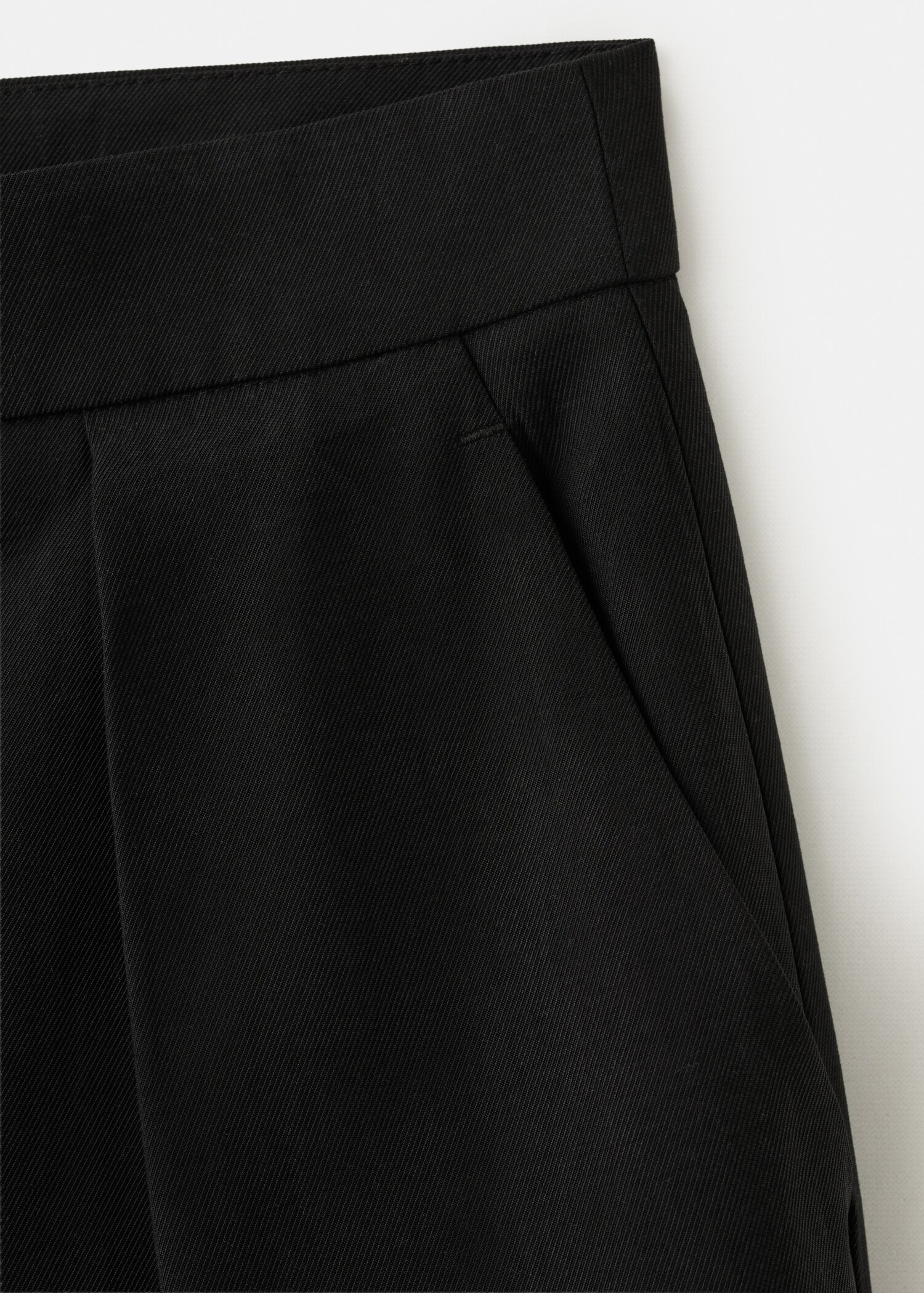 Straight-fit lyocell trousers - Details of the article 0