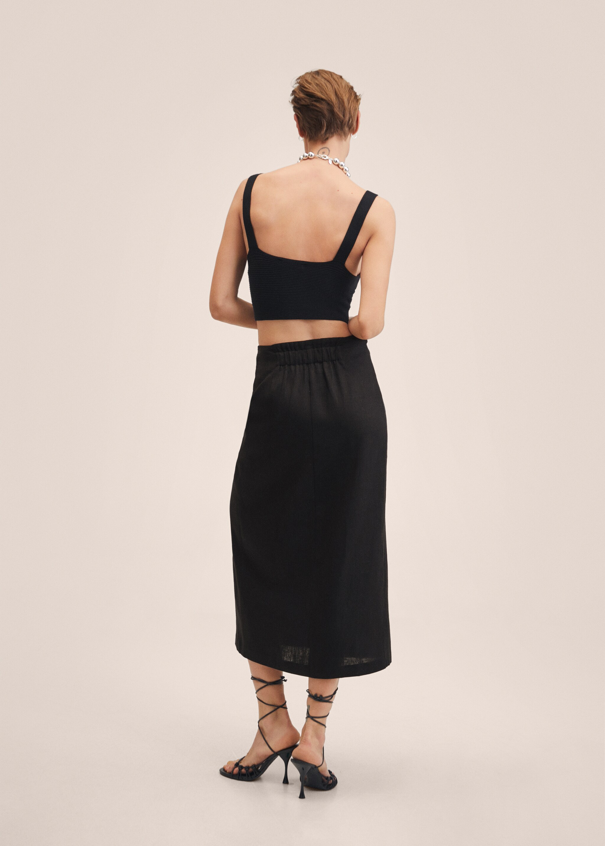 100% linen skirt - Reverse of the article