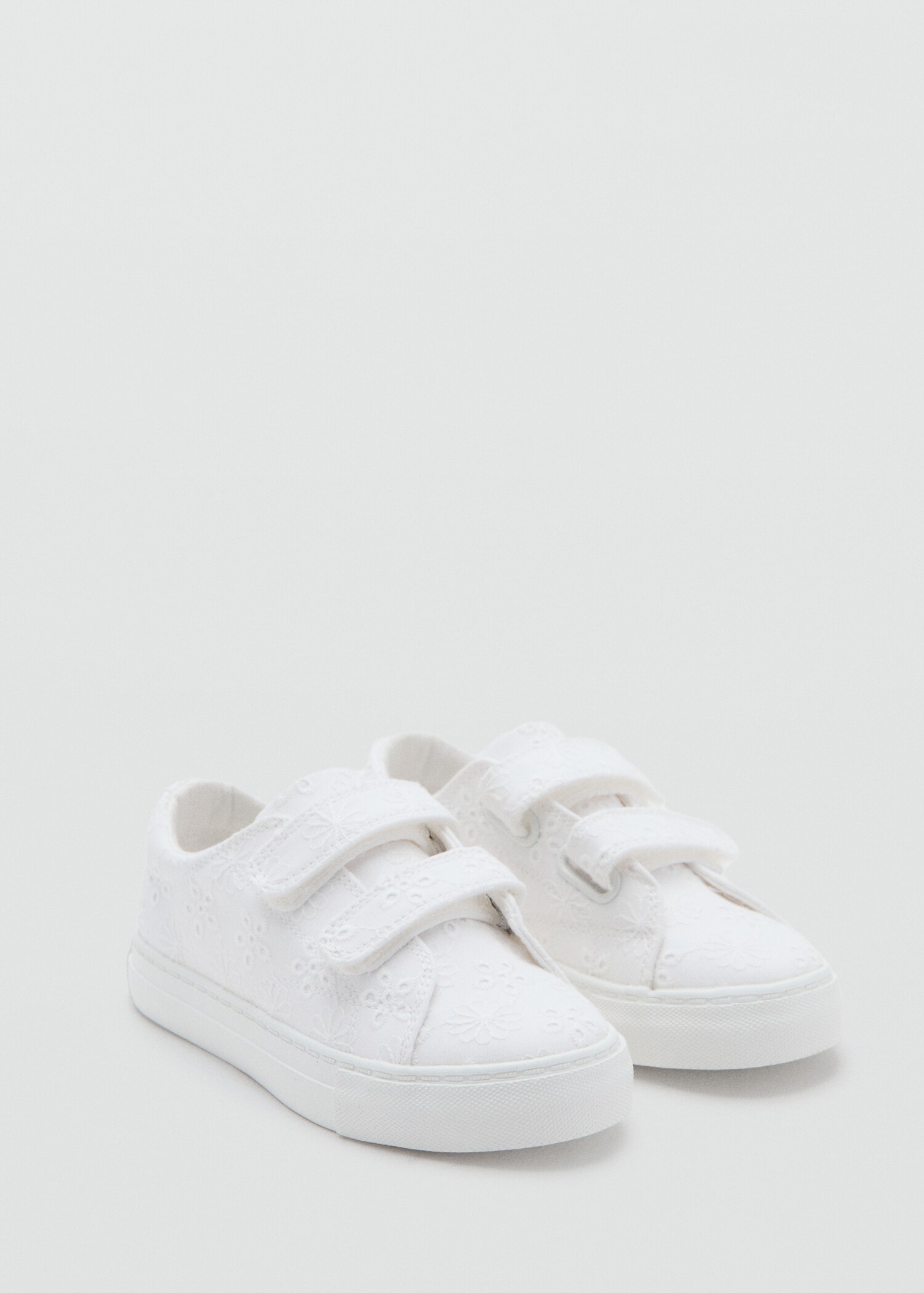 Floral-embroidered trainers - Medium plane