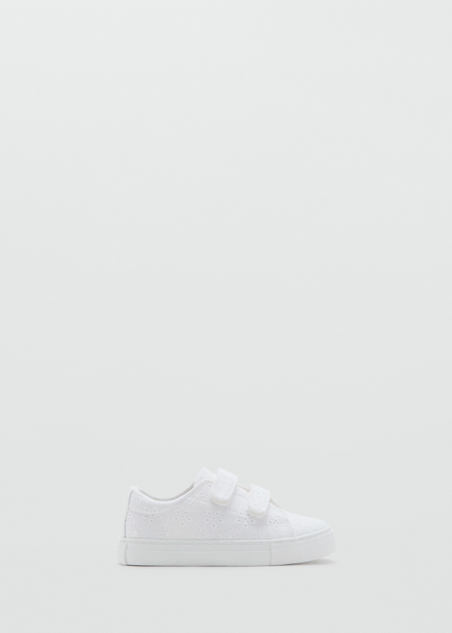 Floral-embroidered trainers - Article without model