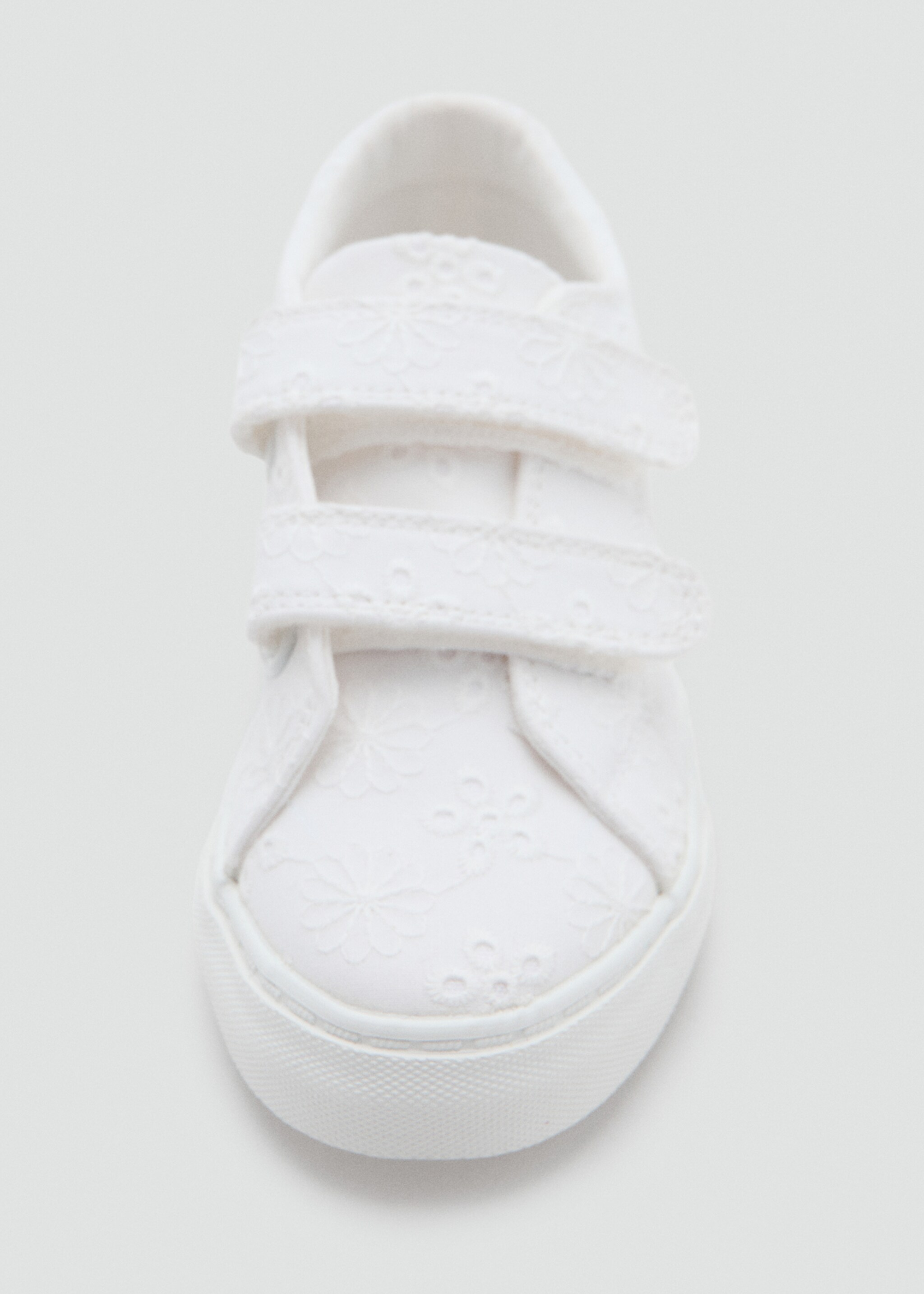 Floral-embroidered trainers - Details of the article 3, Off White. Ref: 27027893-00.