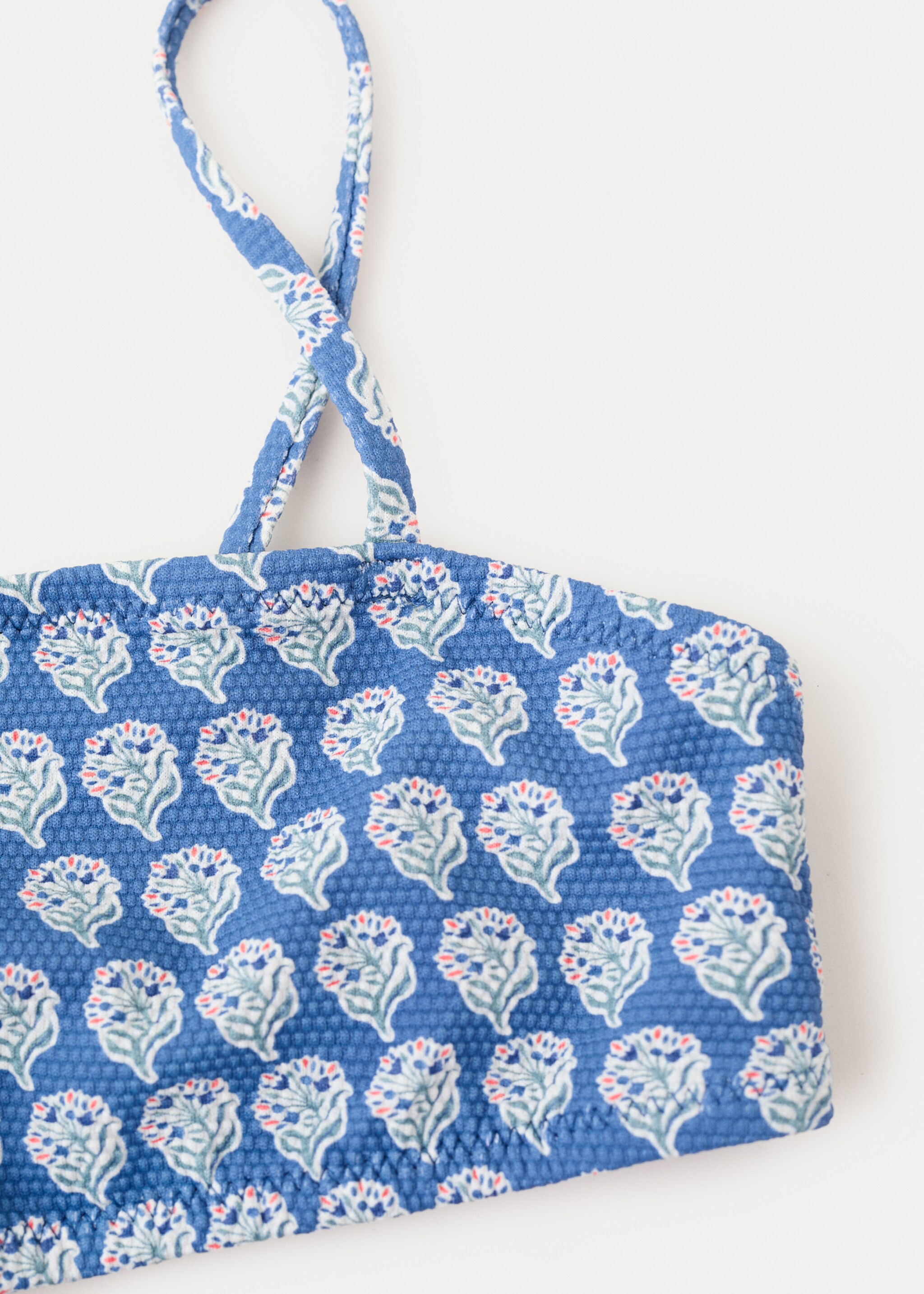 Maillot de bain asymétrique imprimé - Détail de l'article 0, Bleu marine. Ref: 27027897-00.