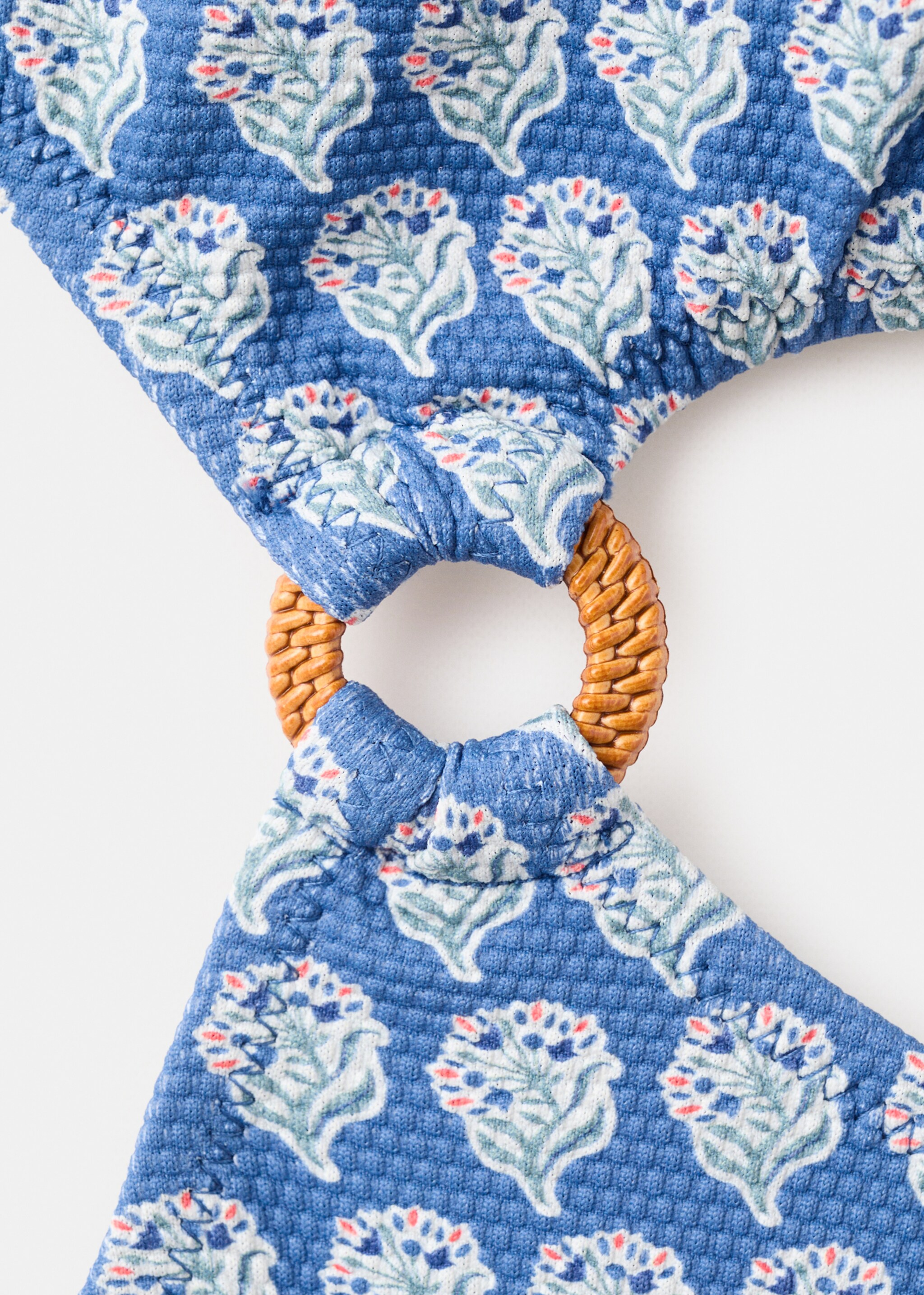 Maillot de bain asymétrique imprimé - Détail de l'article 8, Bleu marine. Ref: 27027897-00.