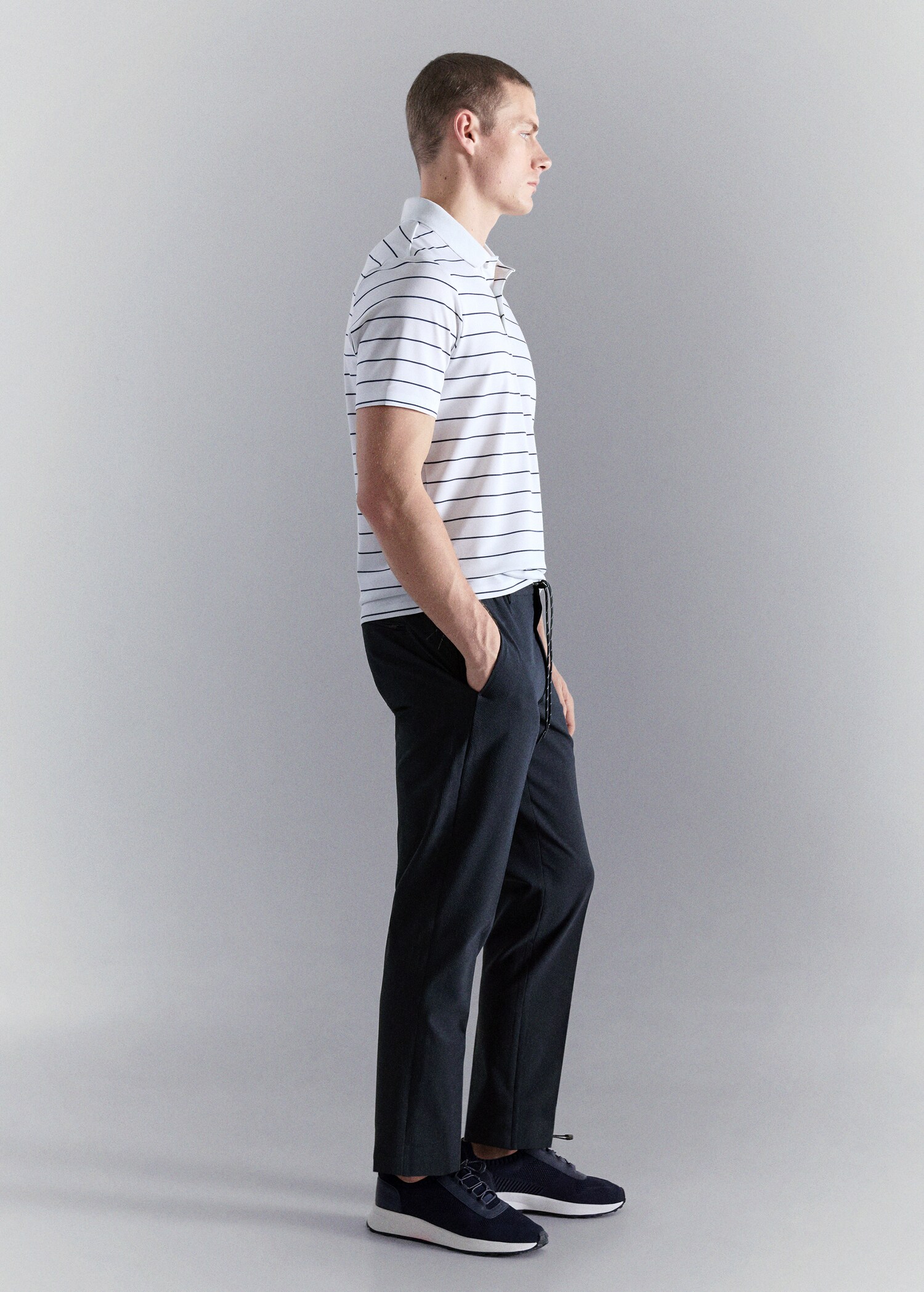 Pantalon slim-fit tissu comfort stretch - Détail de l'article 2