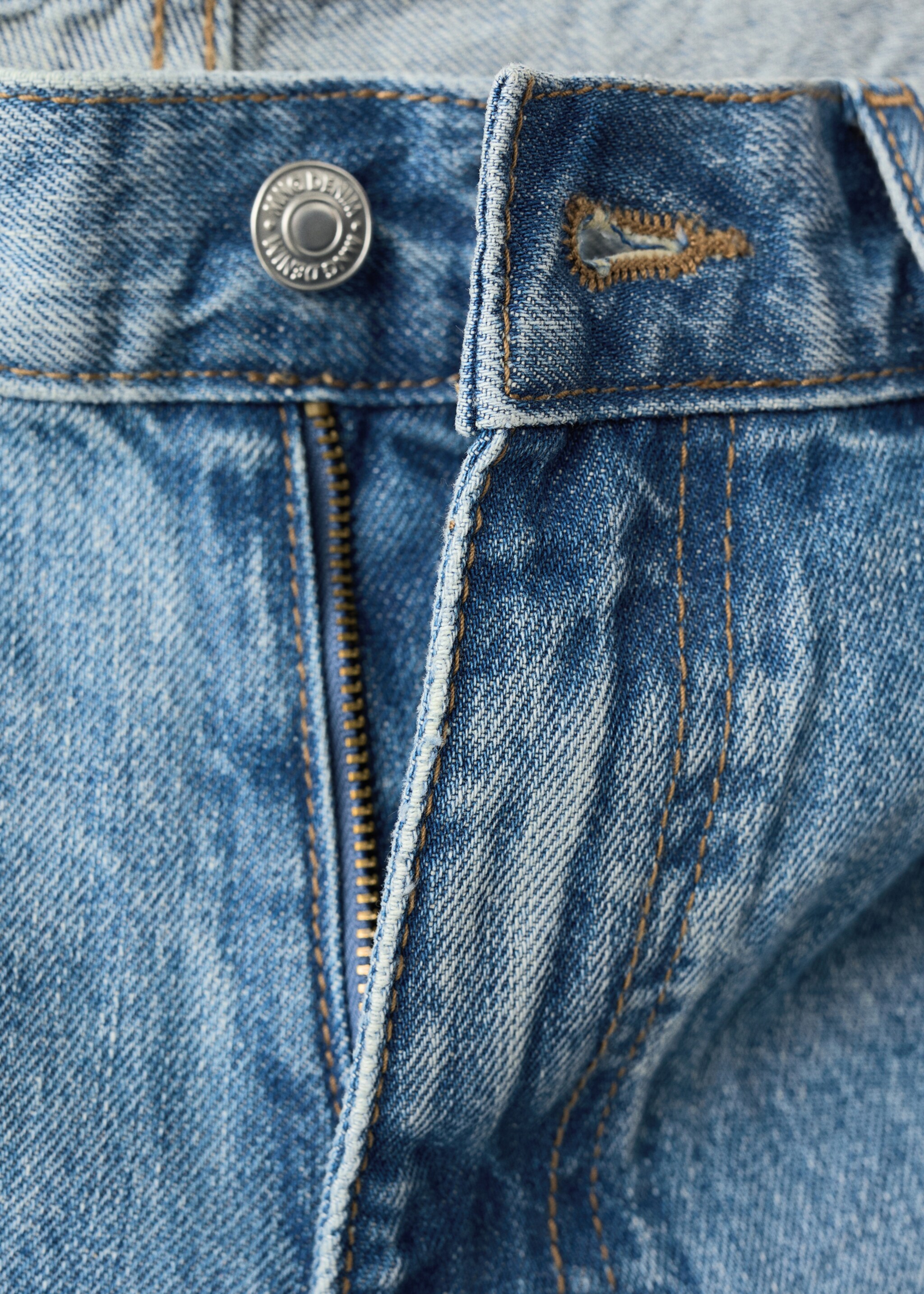 Bermuda en jean droit - Détail de l'article 0, Bleu moyen. Ref: 27027900-00.