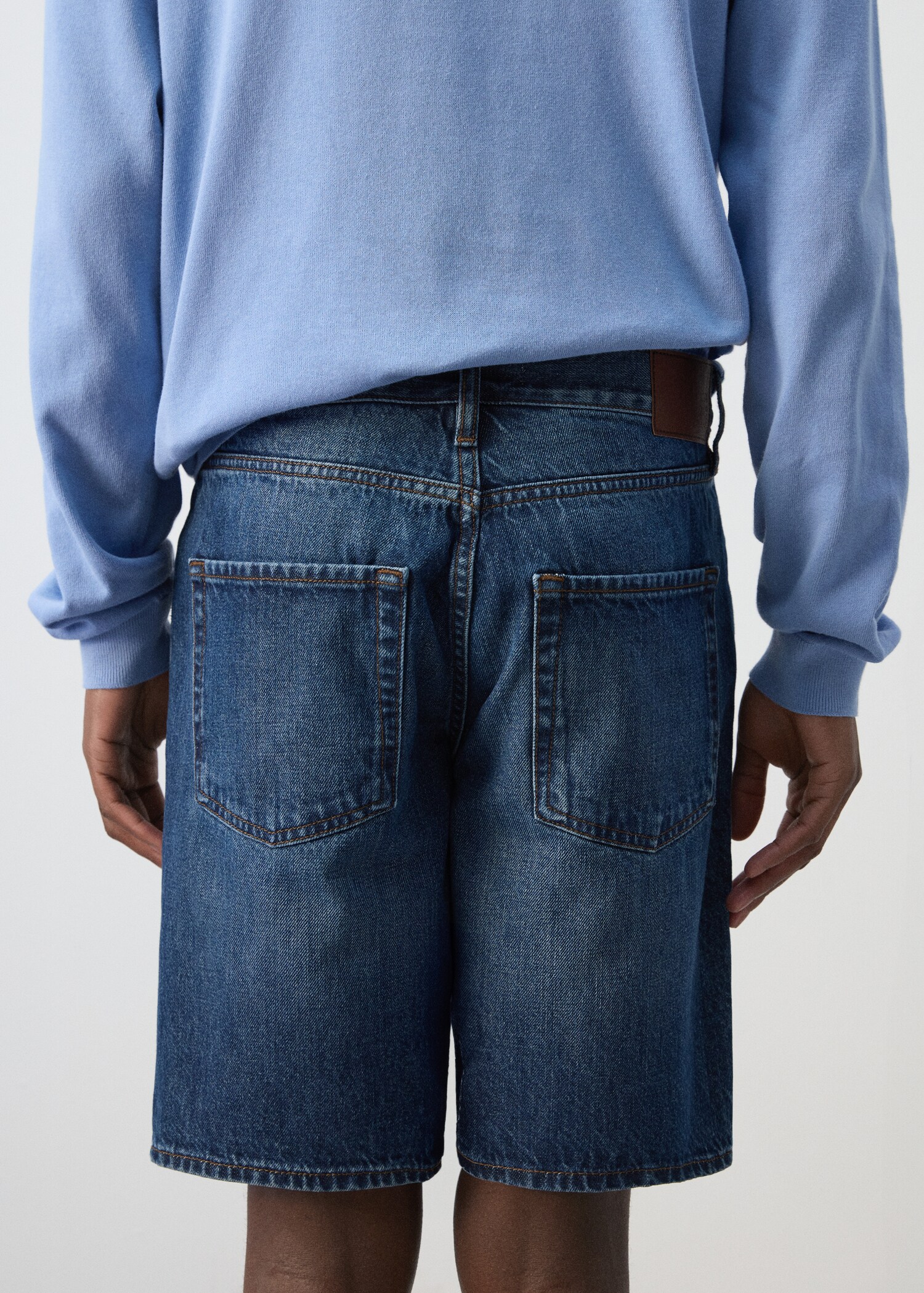 Gerade Jeans-Bermudashorts - Detail des Artikels 1