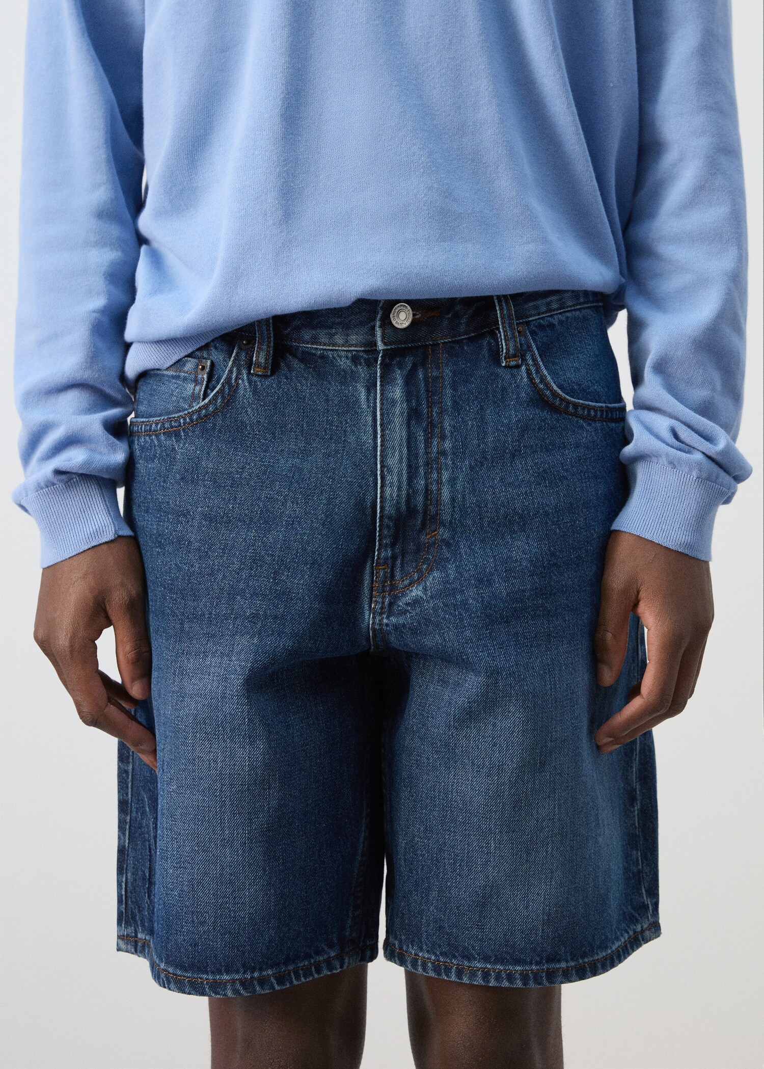 Gerade Jeans-Bermudashorts - Detail des Artikels 6