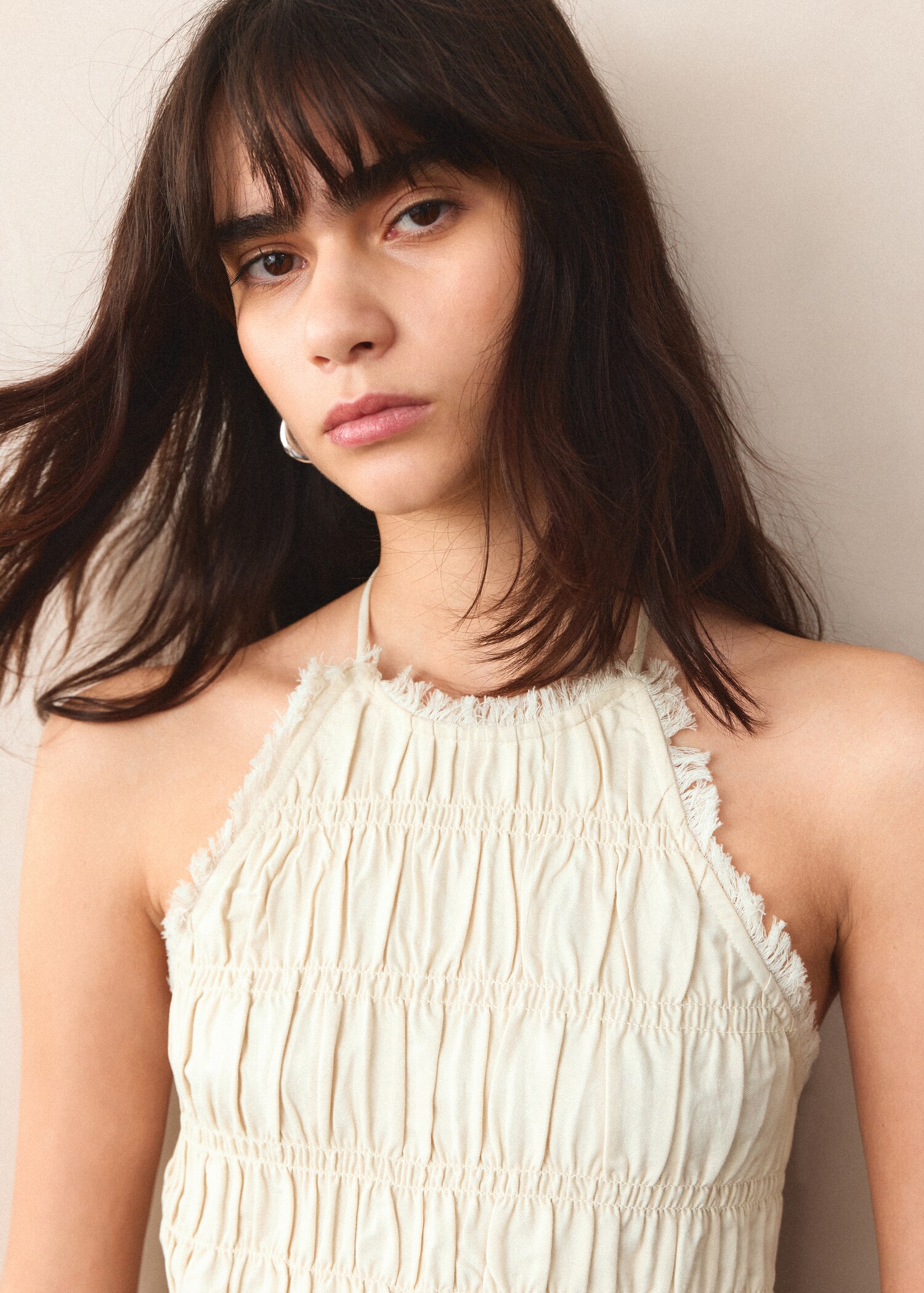 Ruched halter top - Details of the article 1