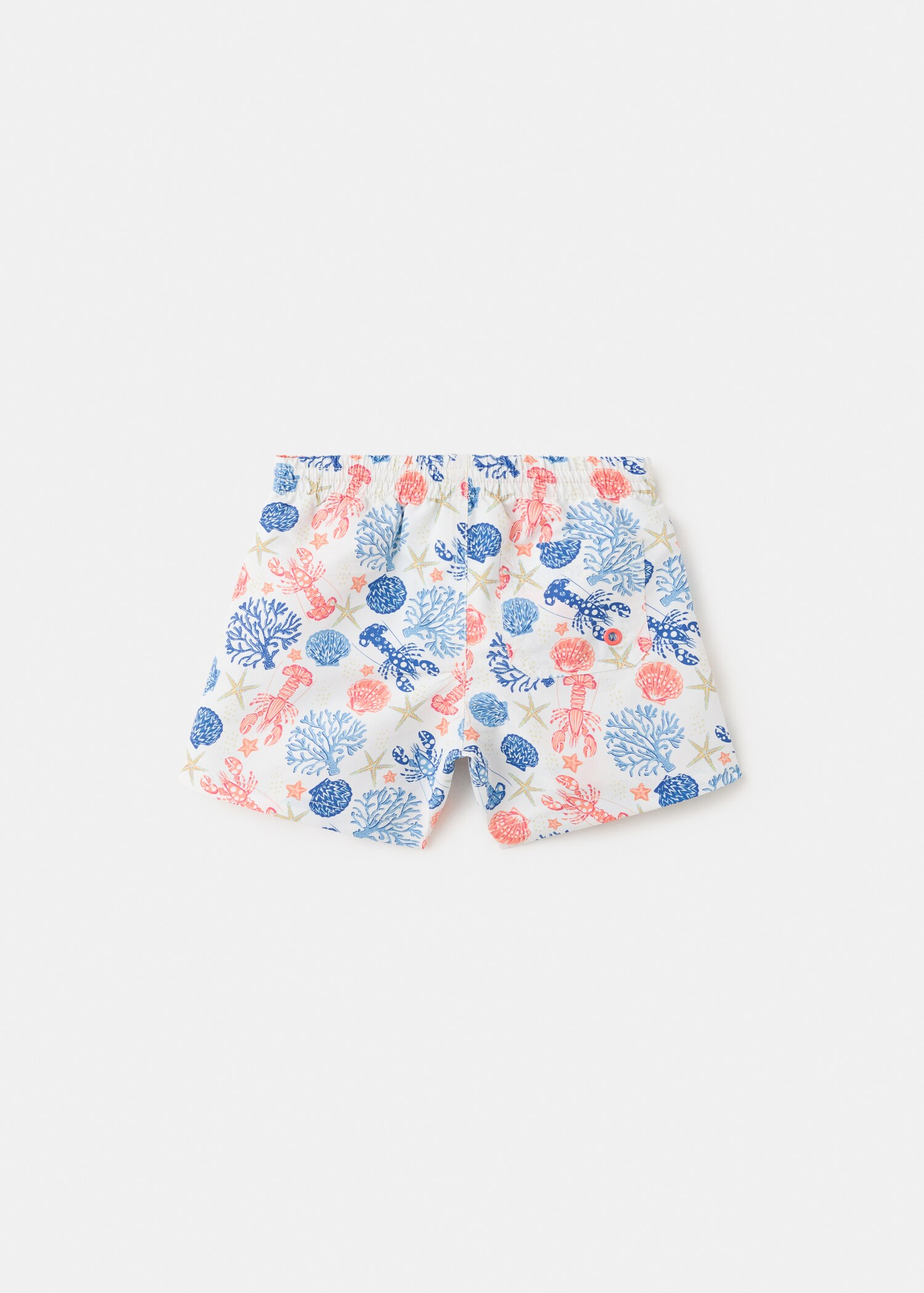 Marine-print swimsuit - Reverse of the article