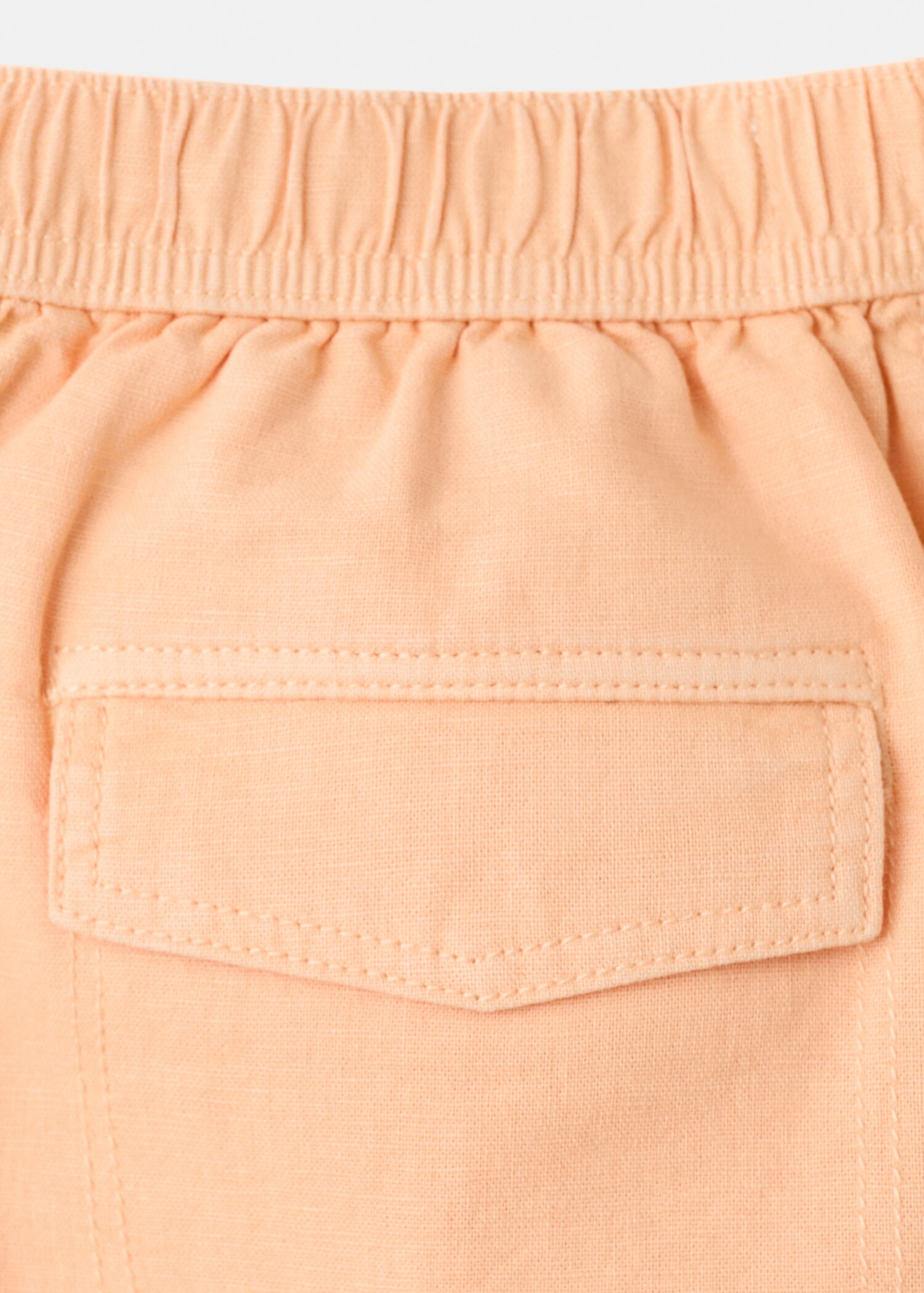 Cotton-linen blend bermuda shorts - Details of the article 0