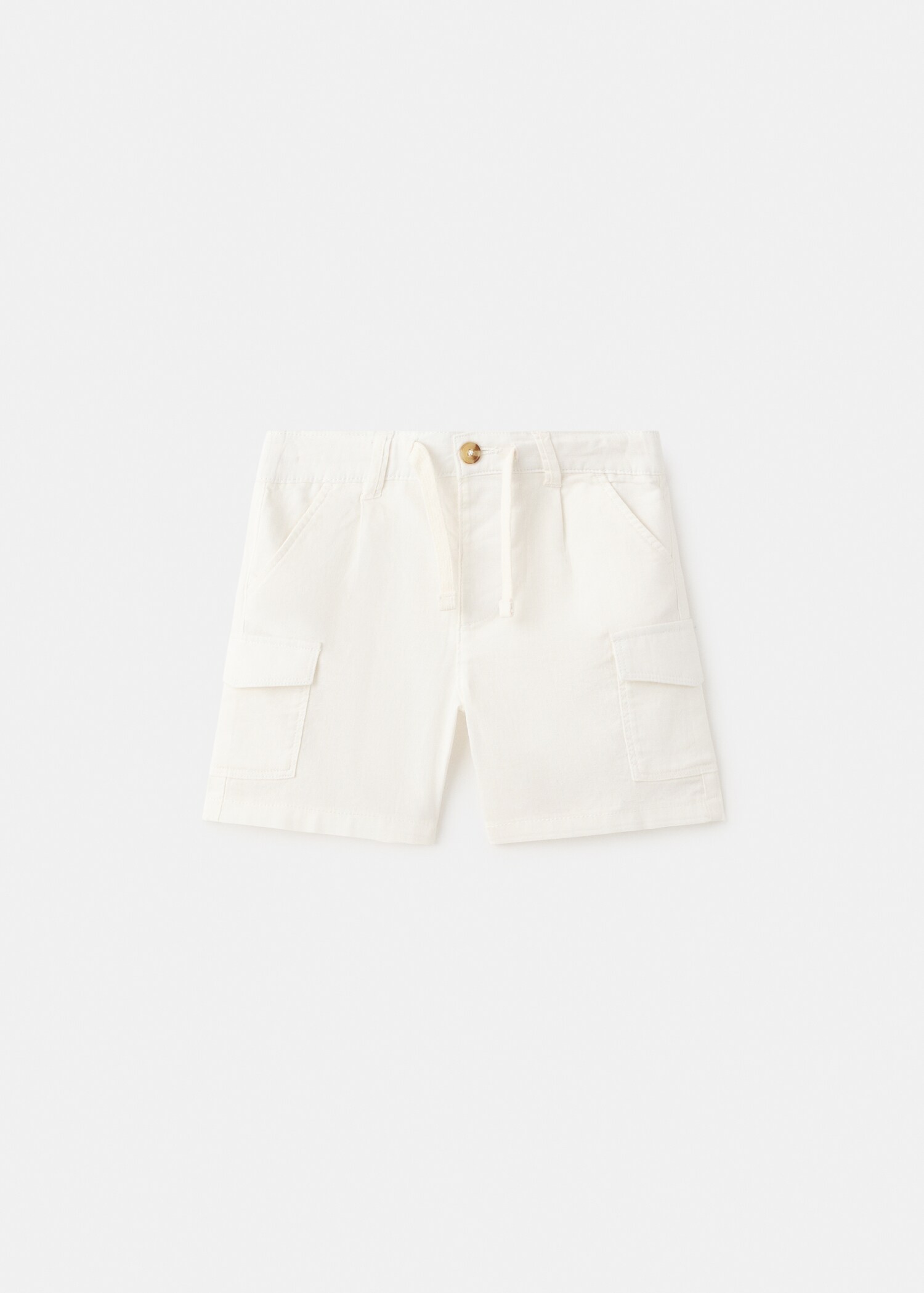 Cotton linen cargo shorts - Article without model