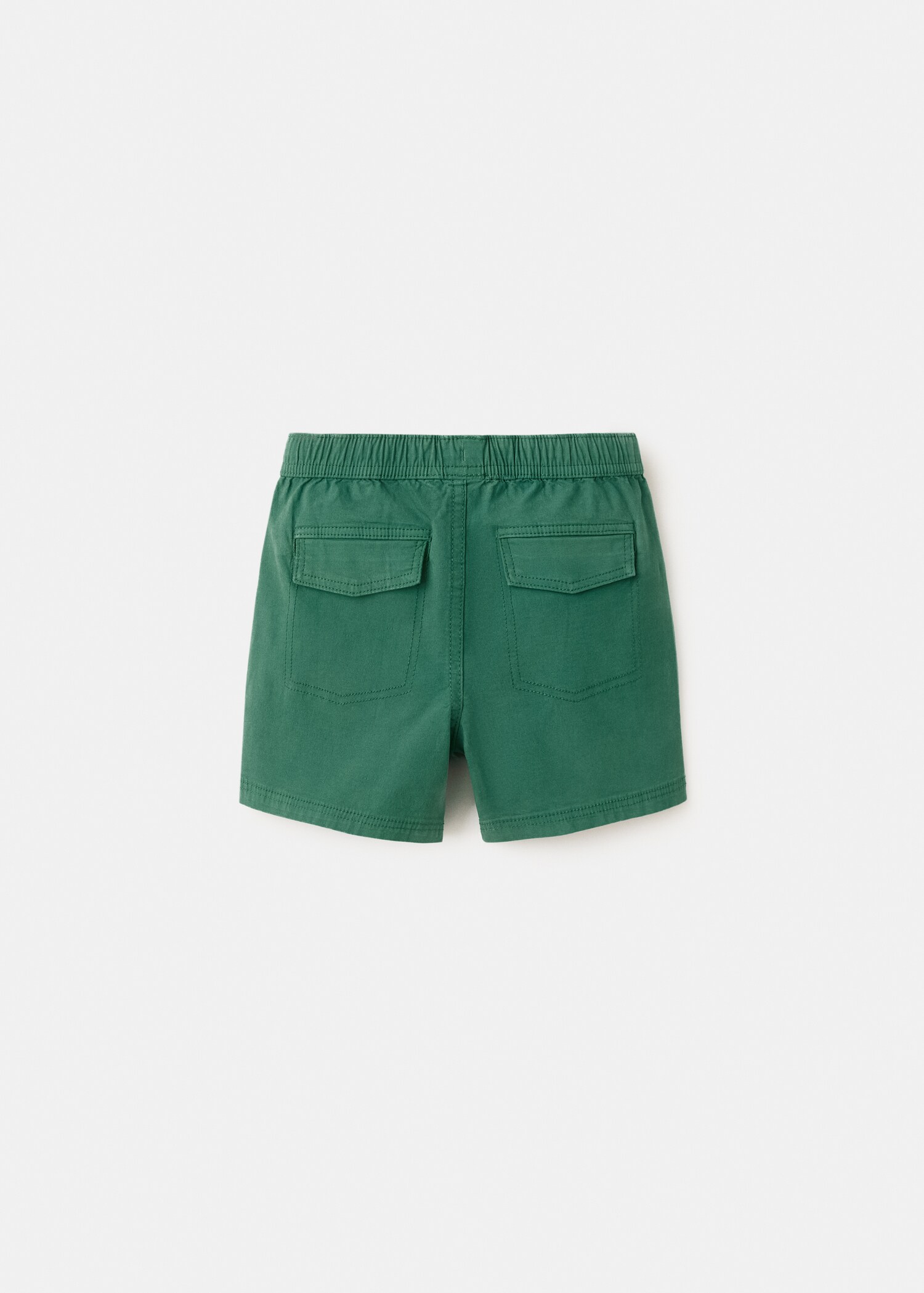 Cotton shorts with drawstring - Reverse of the article