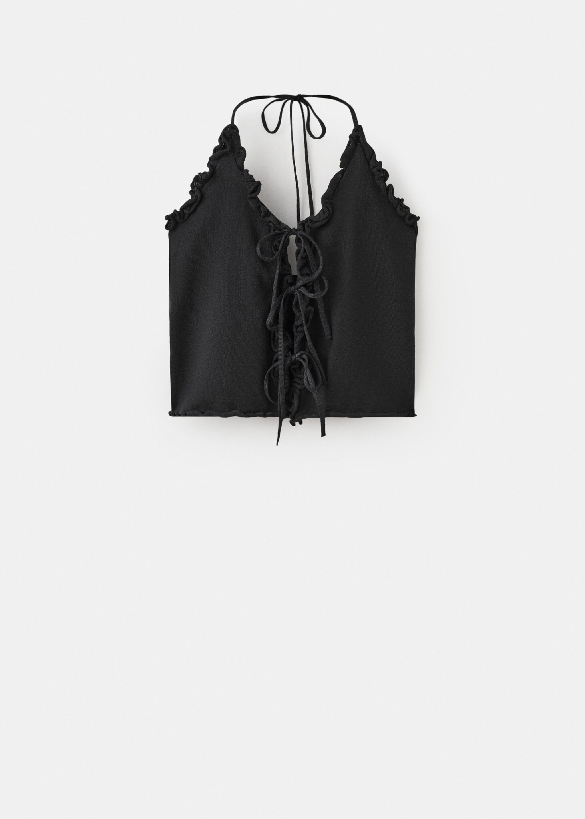 Bows knit top - Article without model, Black. Ref: 27027911-00.