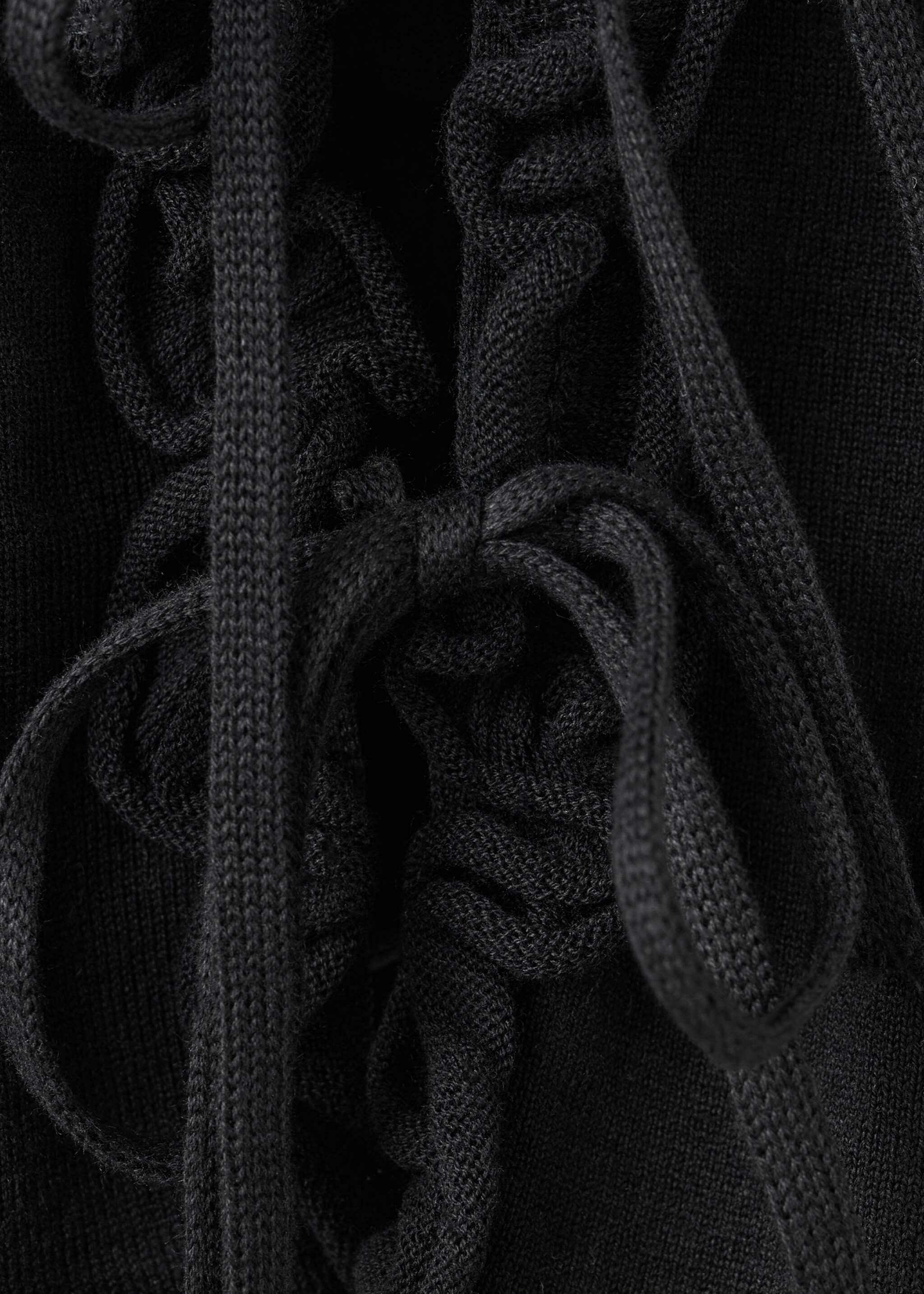 Bows knit top - Details of the article 0, Black. Ref: 27027911-00.