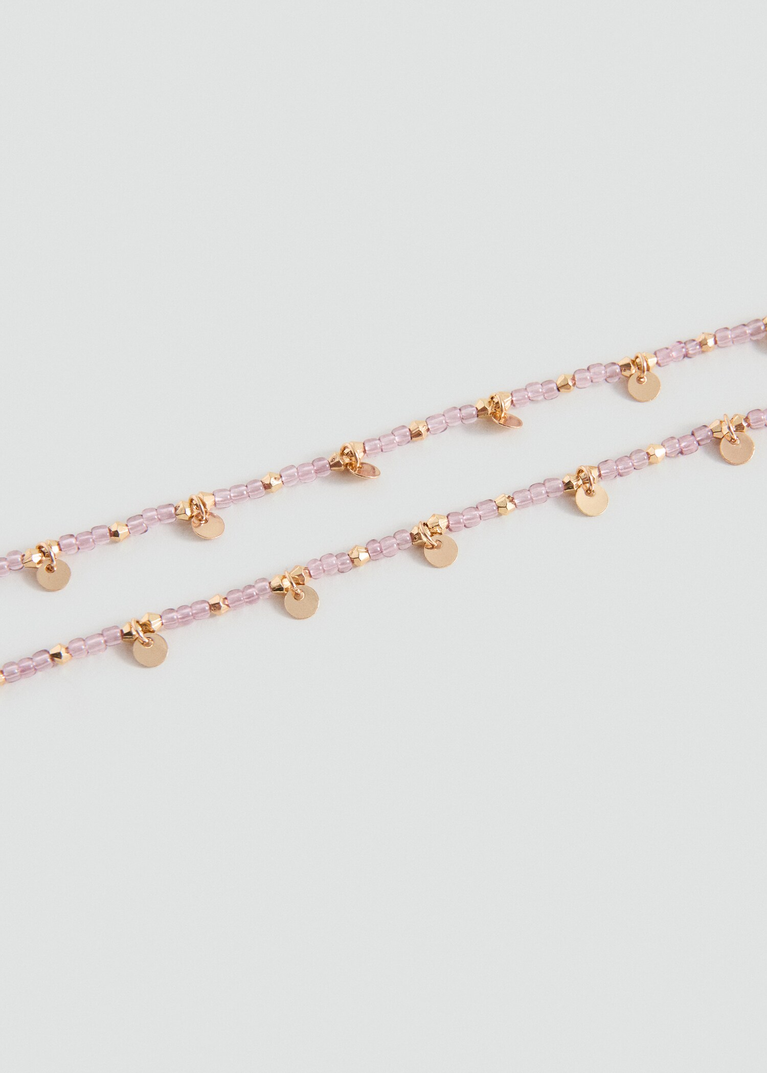 Double chain necklace - Medium plane