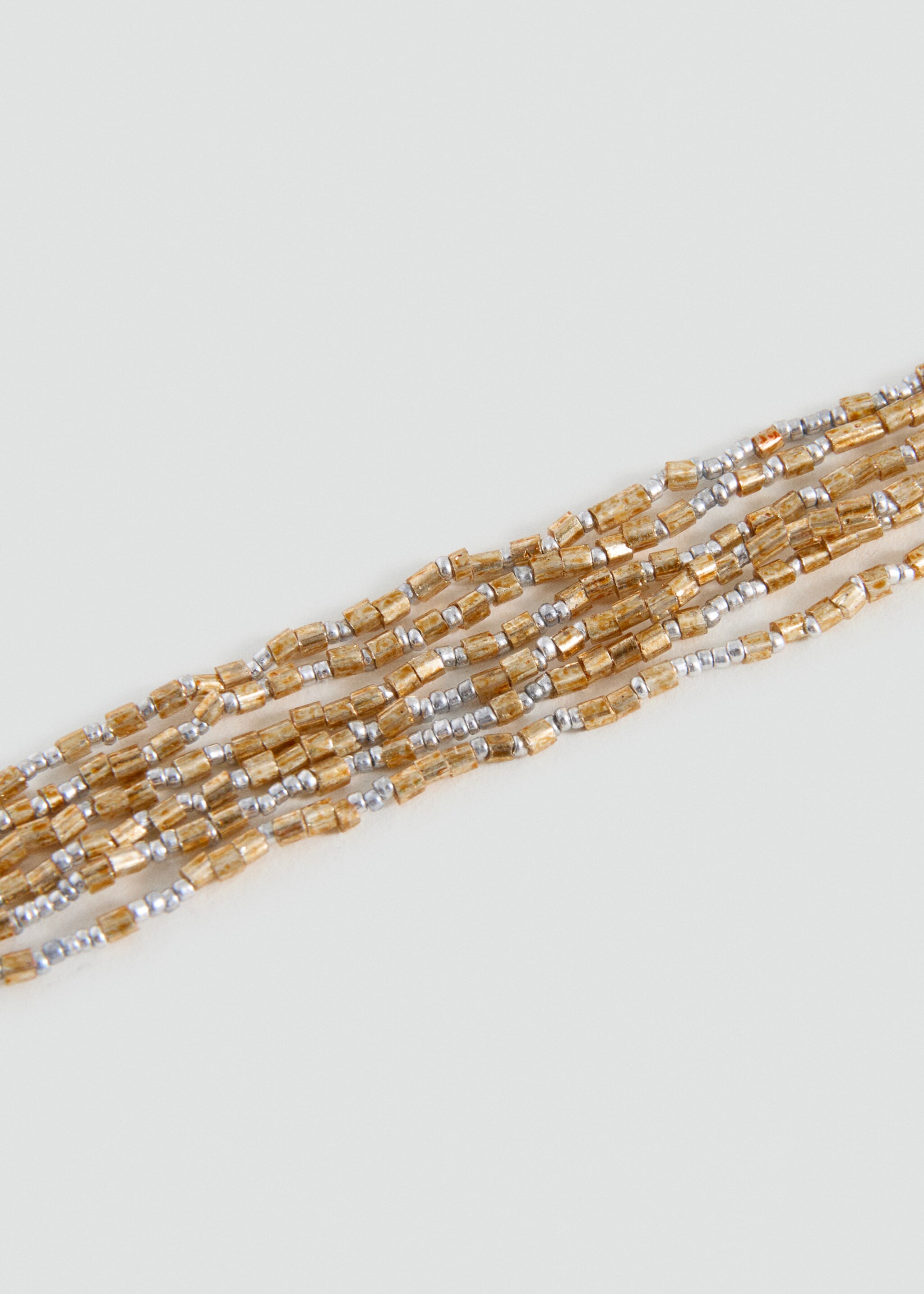 Mehrreihige Kette mit Anhänger - Mittlere Ansicht, Gold. Ref: 27027925-00.