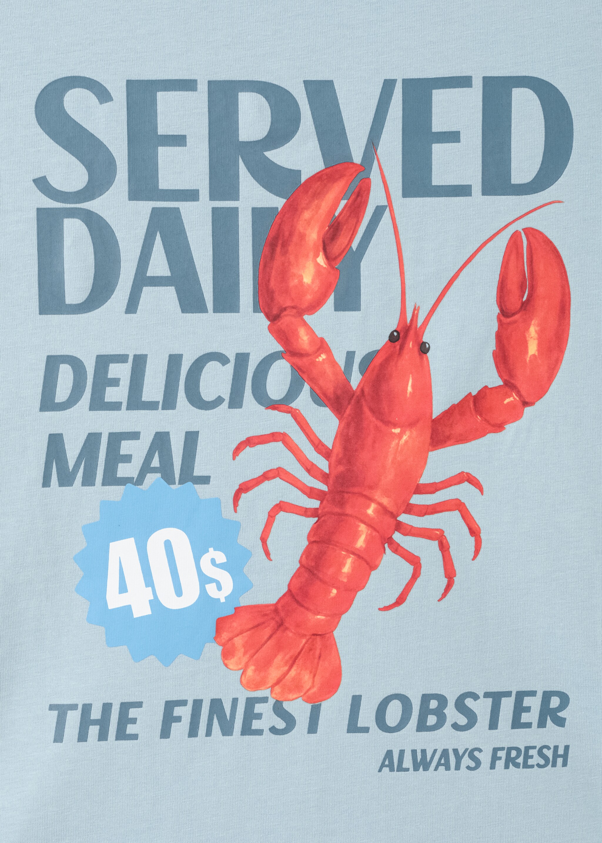 Printed cotton-blend t-shirt - Details of the article 0, Blue. Ref: 27027933-00.