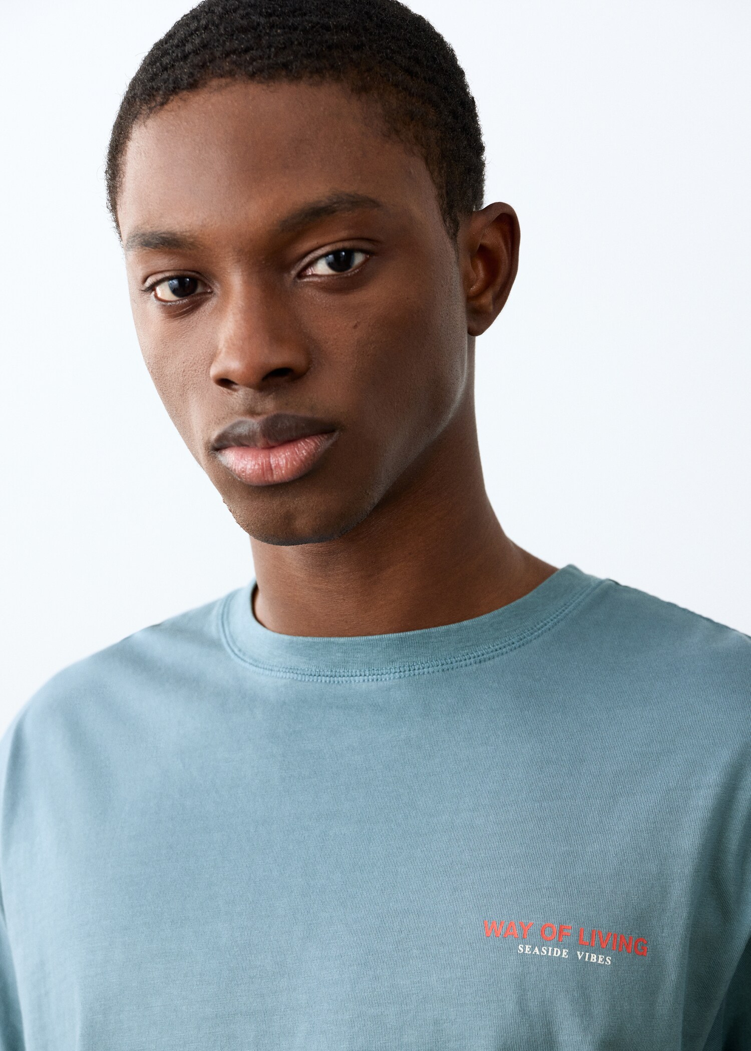 Short-sleeved printed t-shirt - Details of the article 1