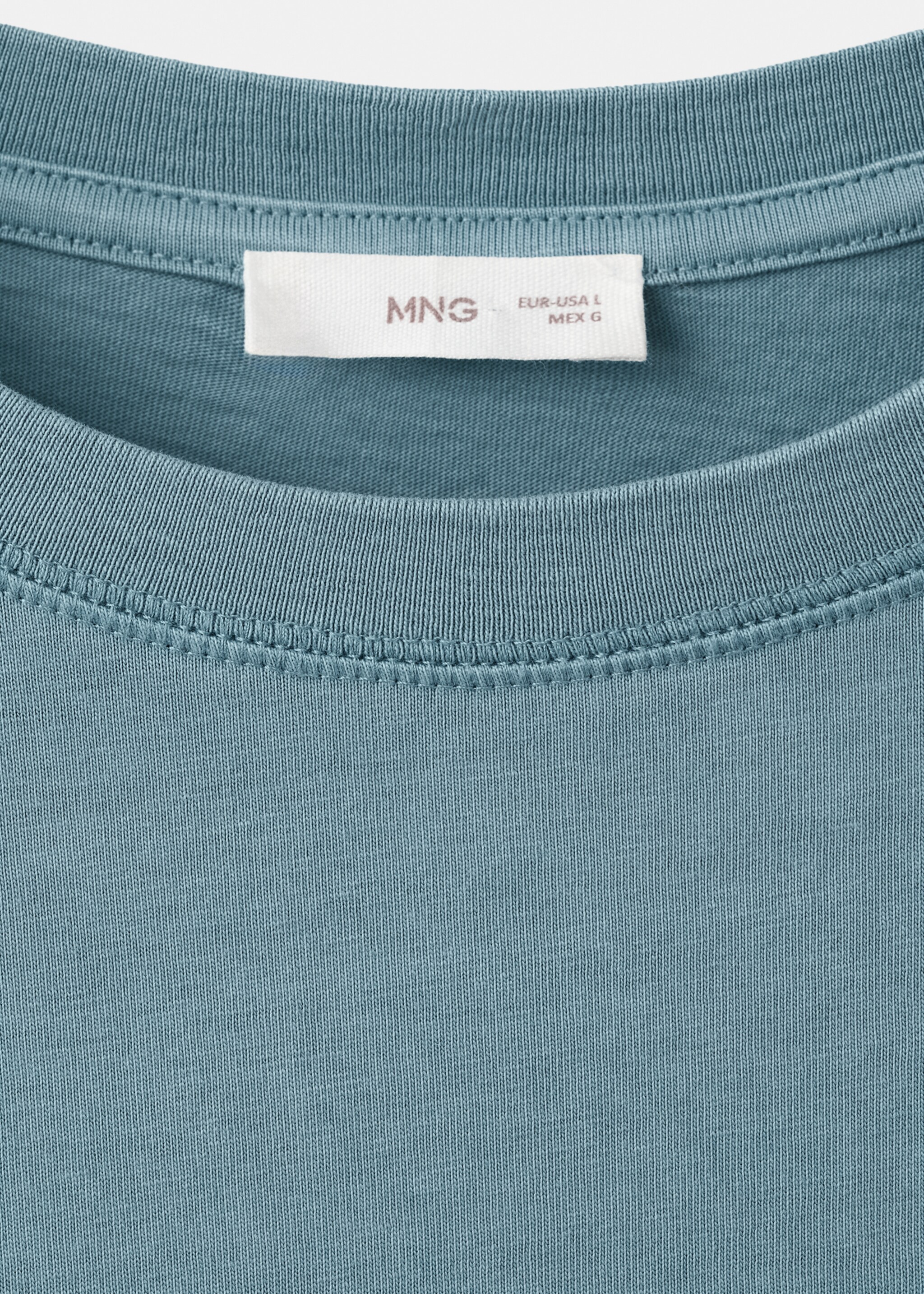 Short-sleeved printed t-shirt - Details of the article 8, Blue. Ref: 27027934-00.