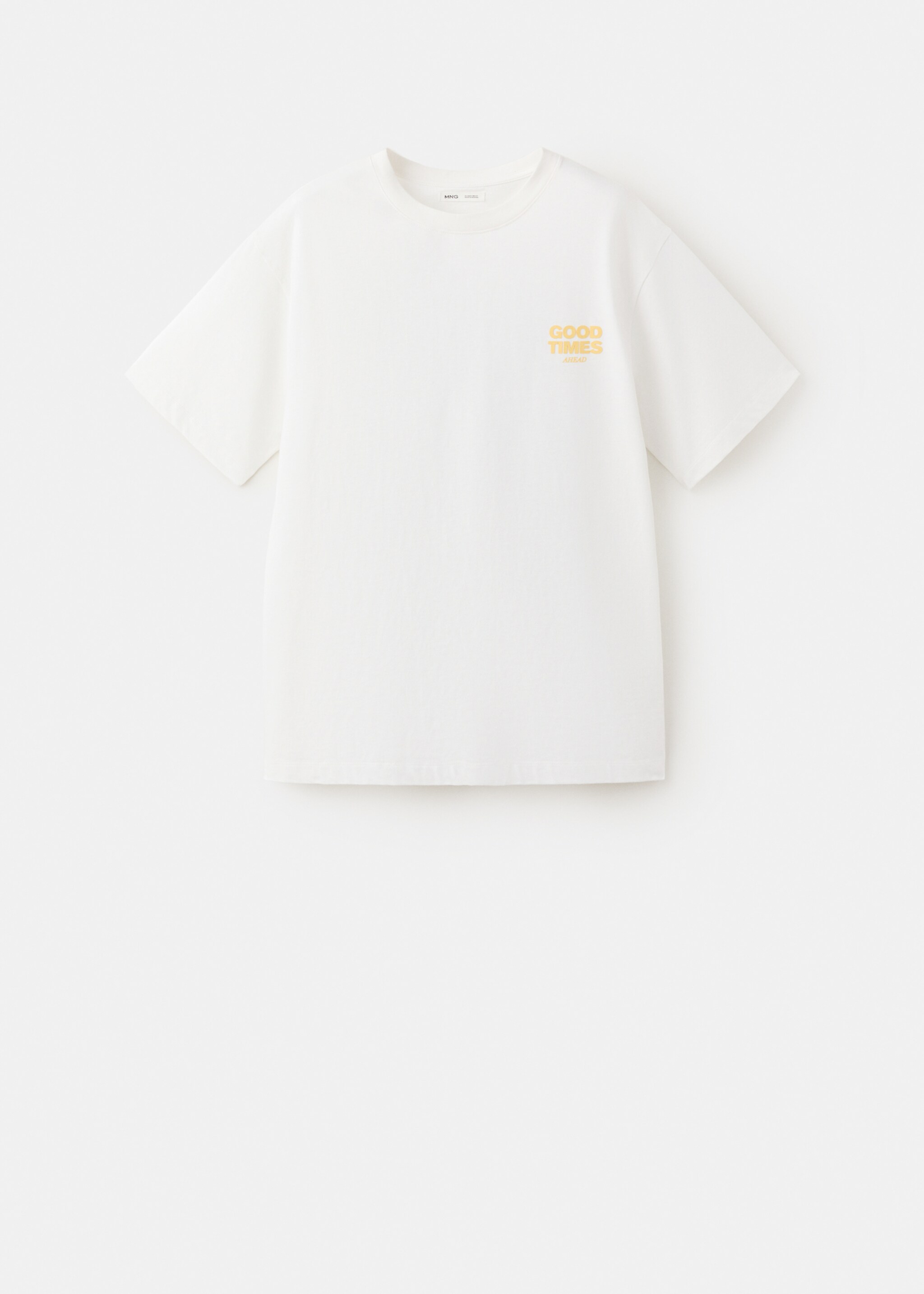 Printed cotton-blend t-shirt - Article without model, Off White. Ref: 27027938-00.