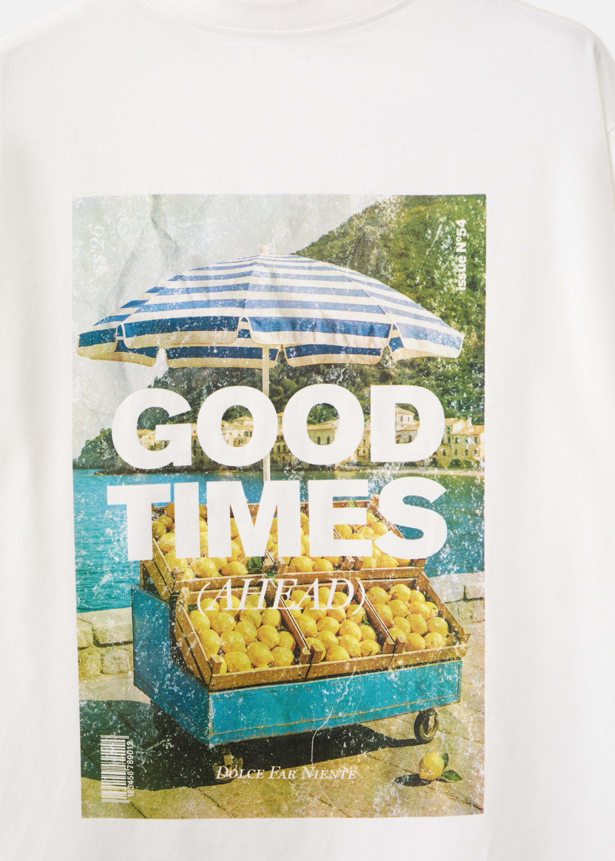 Printed cotton-blend t-shirt - Details of the article 0, Off White. Ref: 27027938-00.