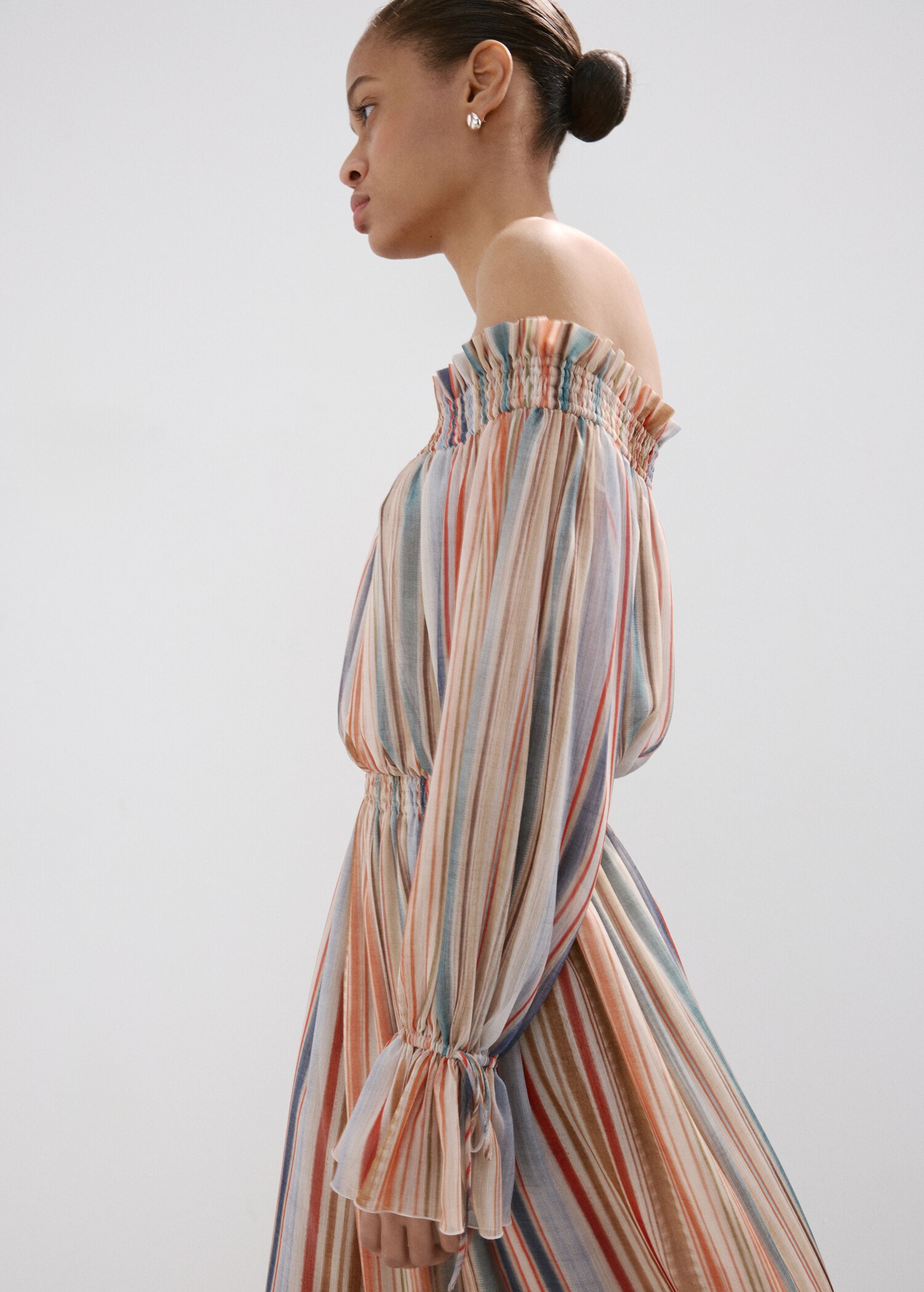 Robe à rayures sans bretelles - Détail de l'article 2
