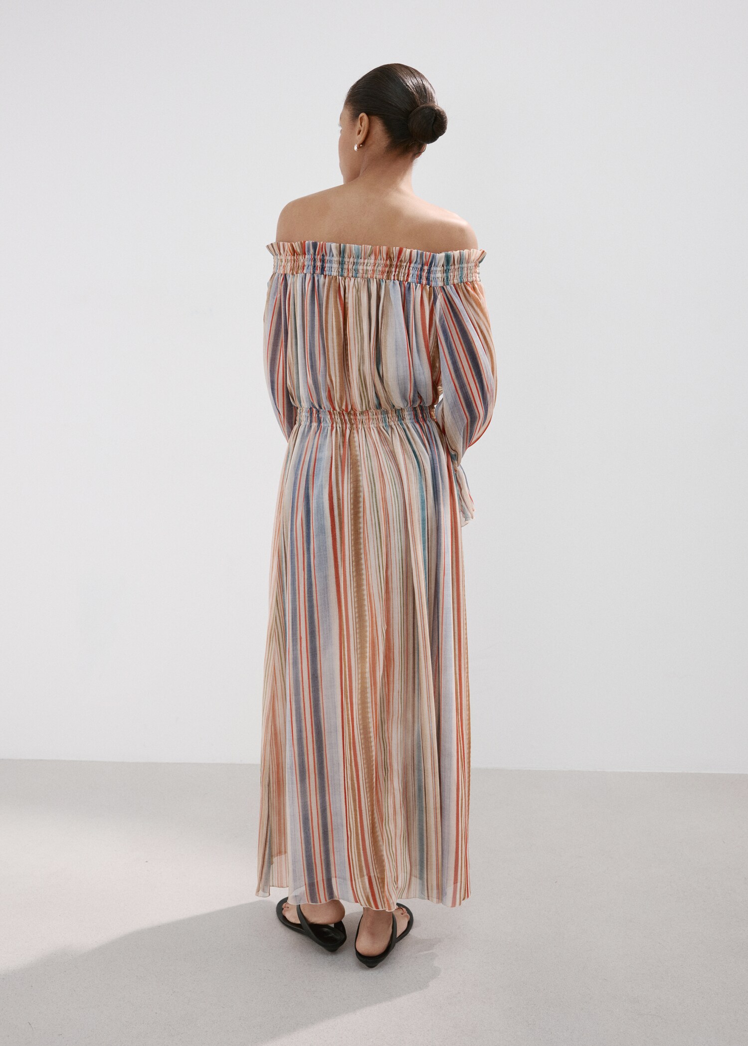 Robe à rayures sans bretelles - Verso de l’article