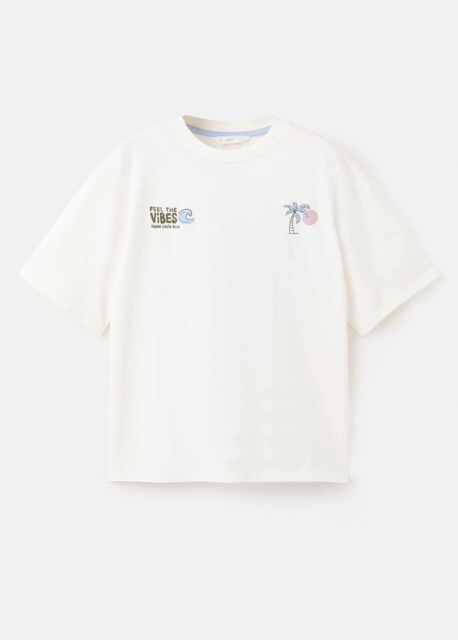 Printed cotton-blend t-shirt - Article without model