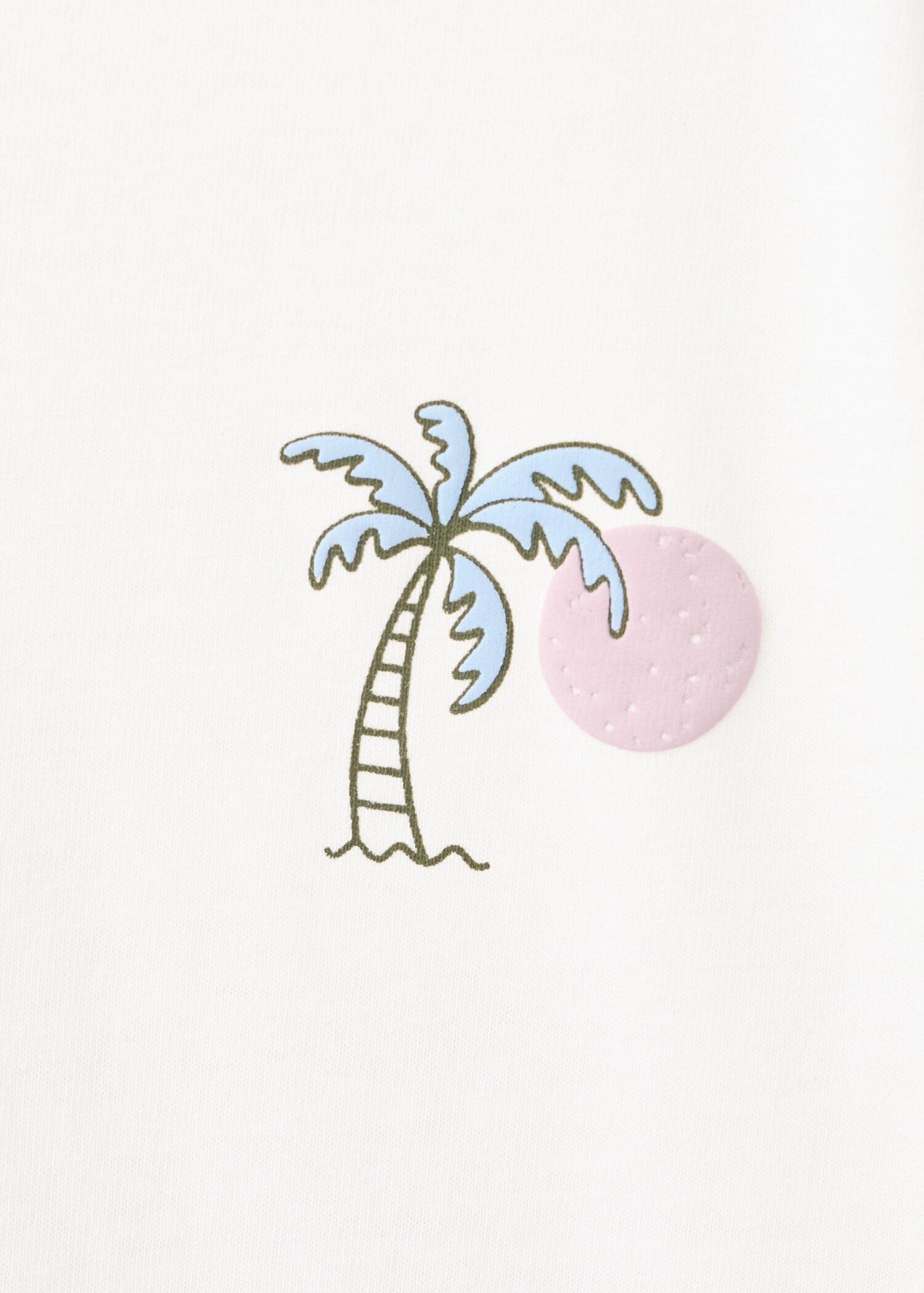 Printed cotton-blend t-shirt - Details of the article 0