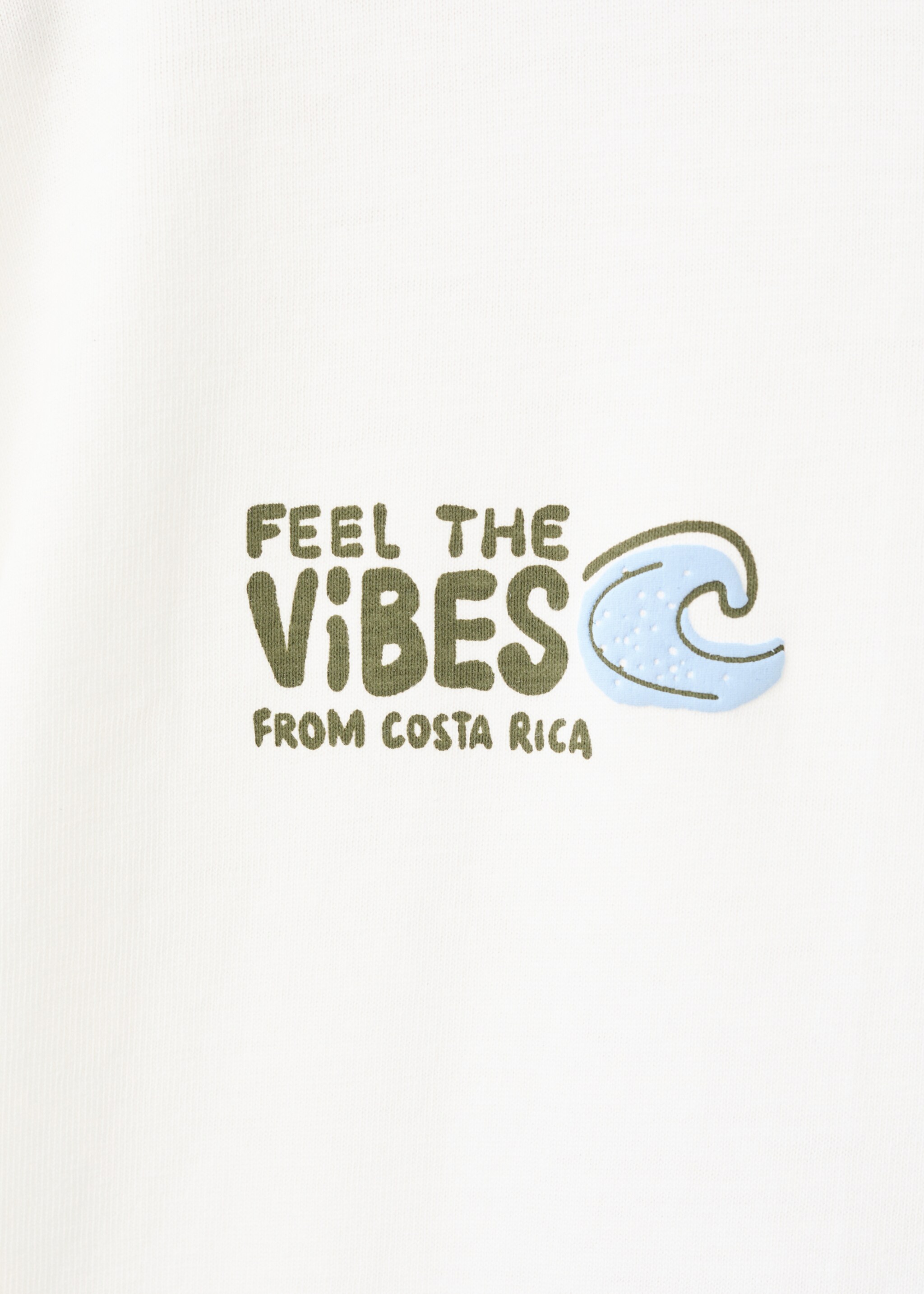 T-shirt en coton imprimé - Détail de l'article 8, Blanc cassé. Ref: 27028270-00.