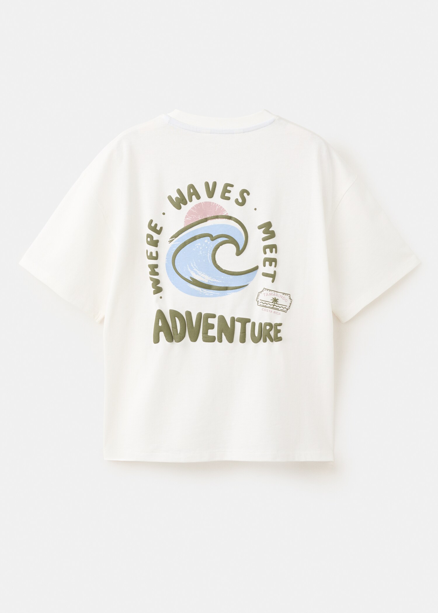 Printed cotton-blend t-shirt - Reverse of the article