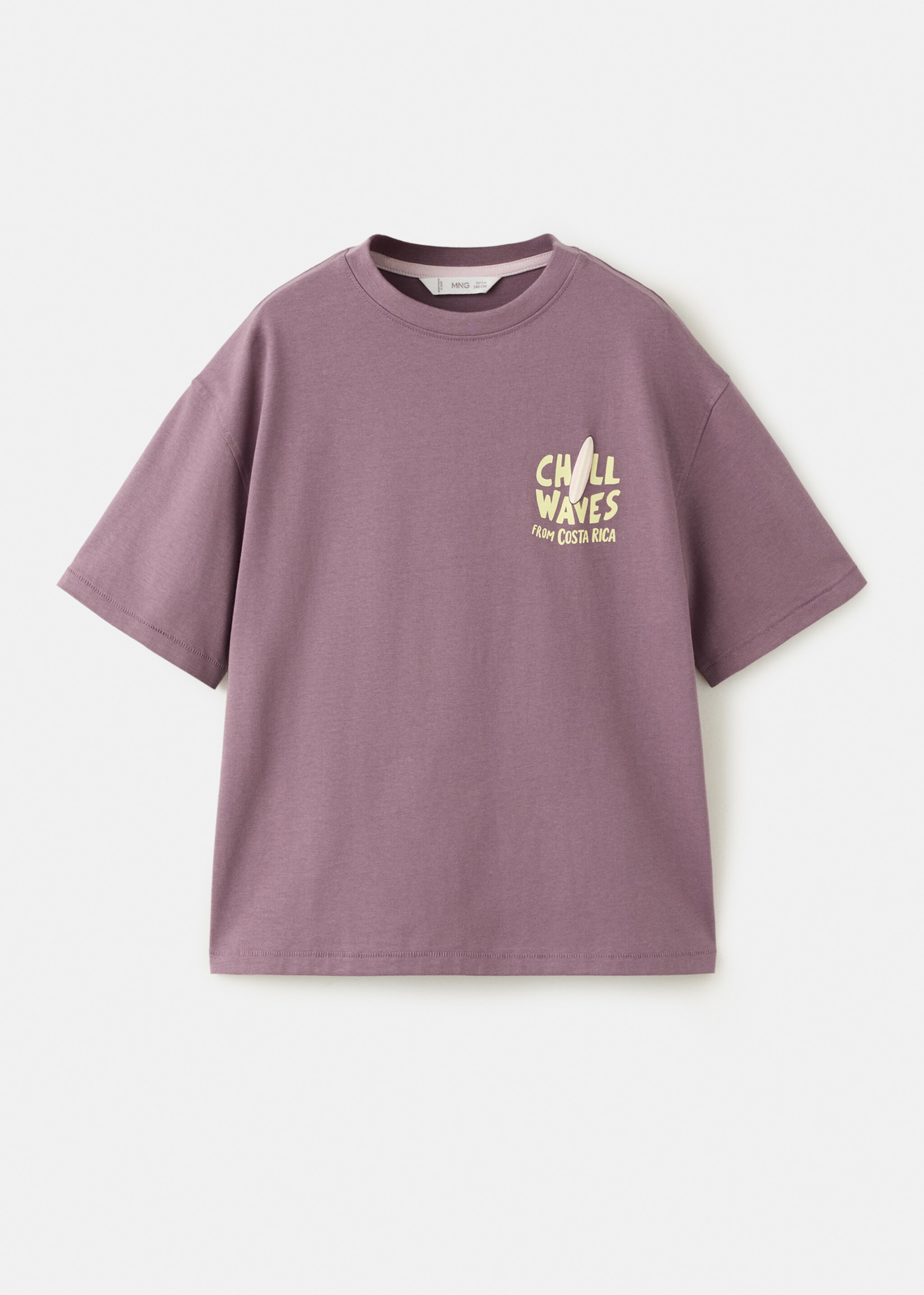 T-shirt en coton imprimé - Article sans modèle, Violet clair/pastel. Ref: 27028271-00.