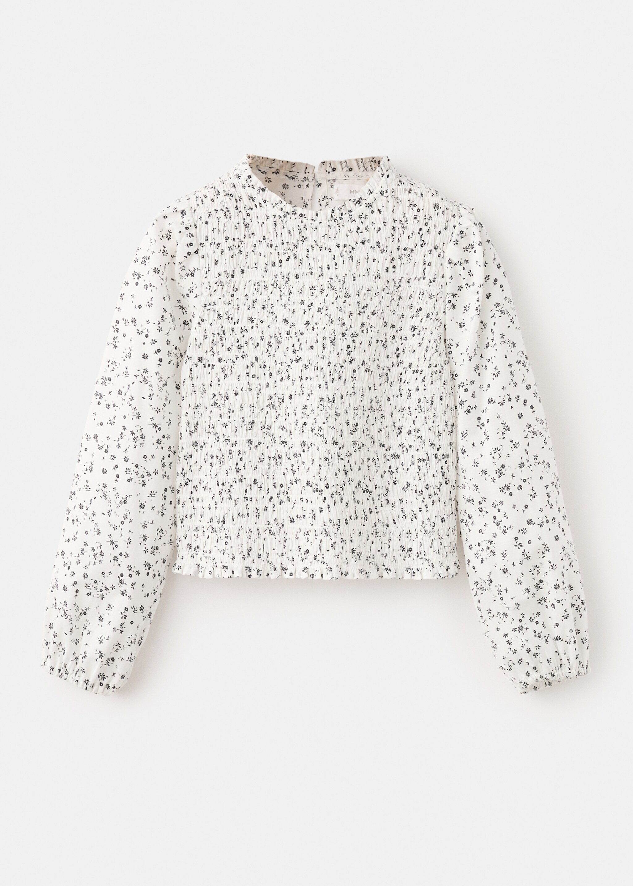 Floral cotton blouse - Article without model, White. Ref: 27031175-00.