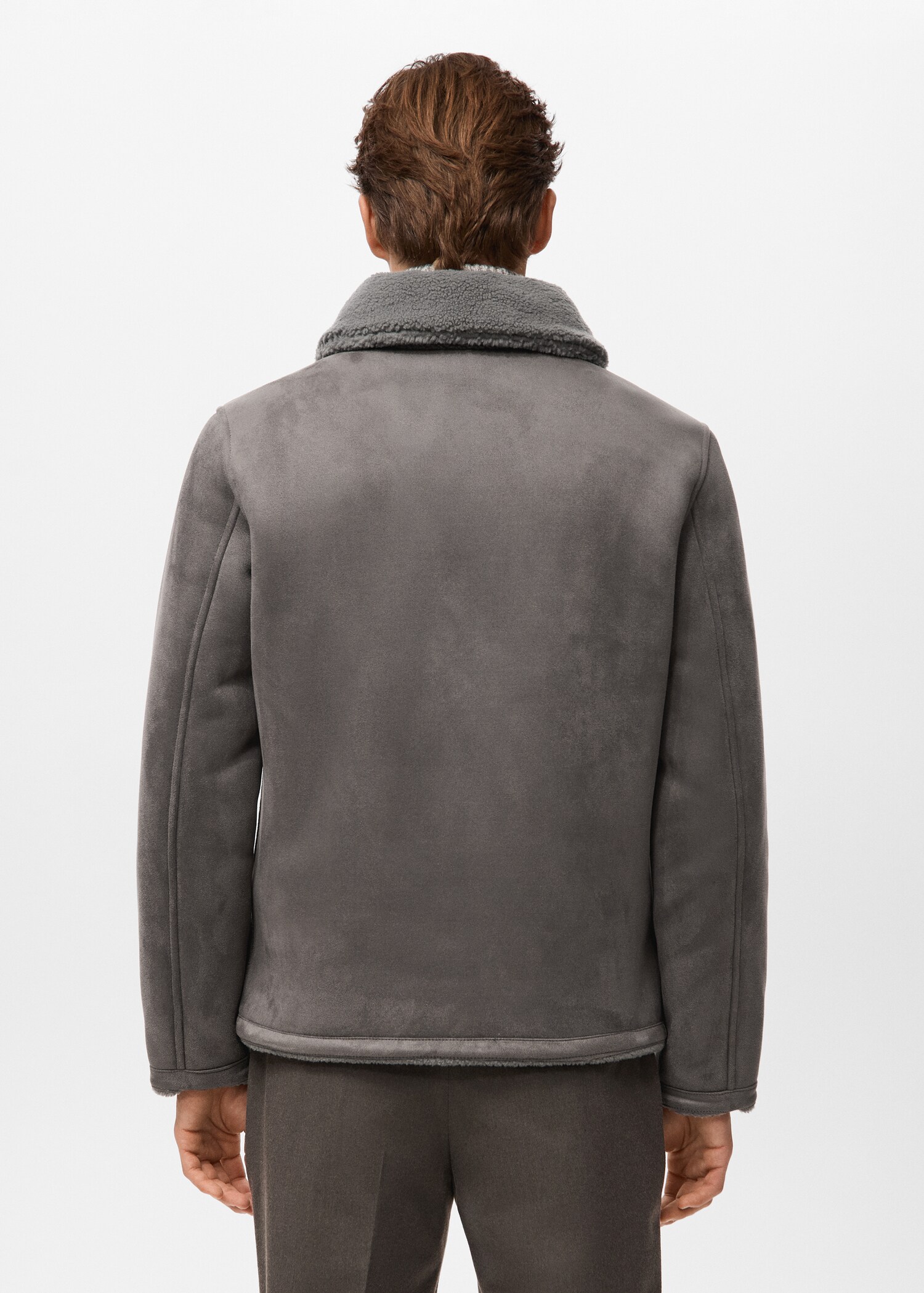 Double face jacket with fleece lining - Reverse of the article