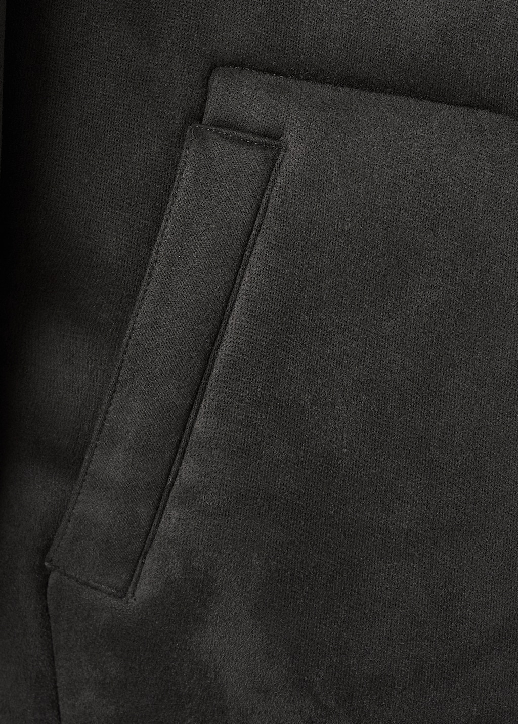 Shearling-lined faux-leather jacket