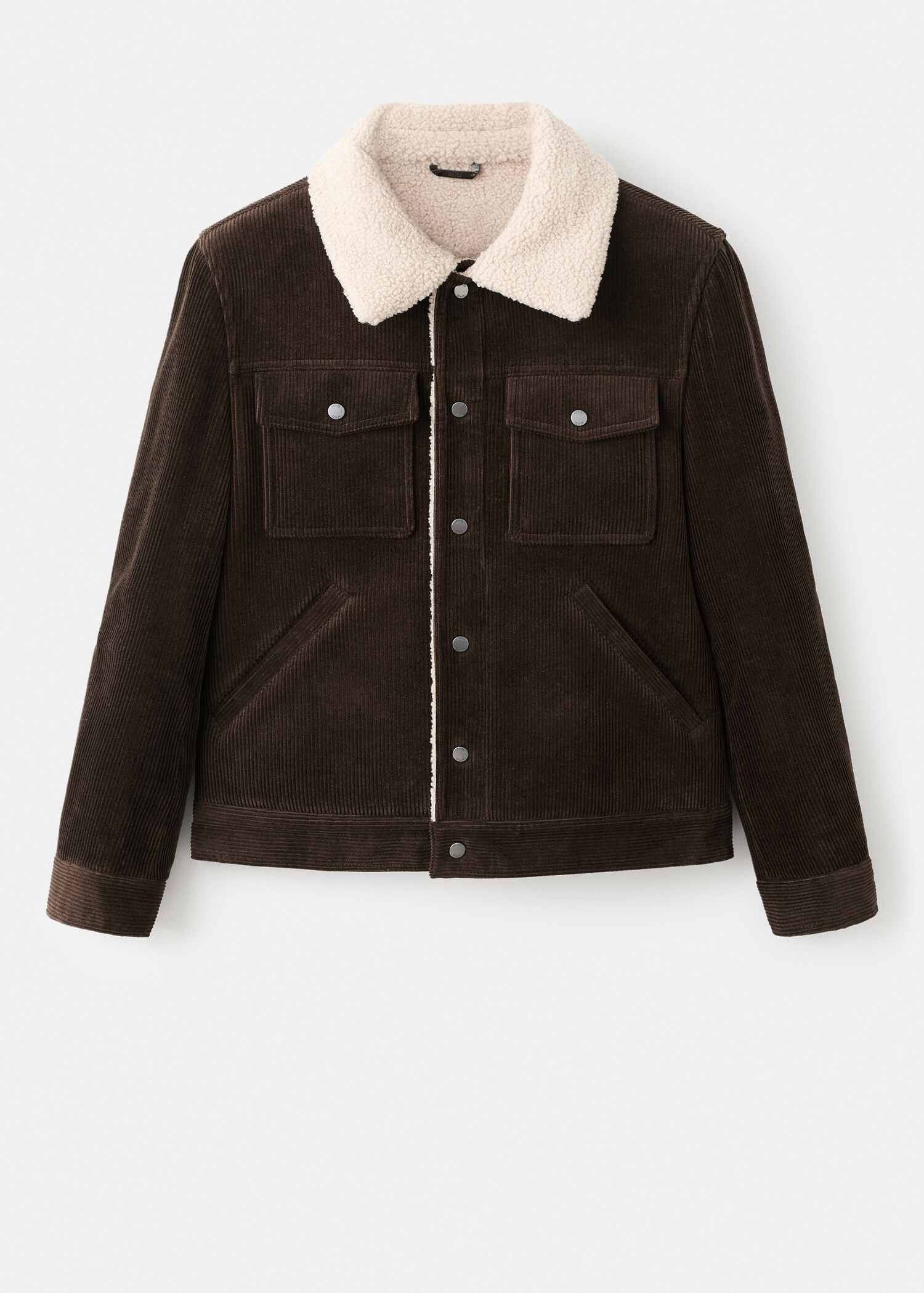 Blouson velours côtelé doublé imitation mouton - Article sans modèle