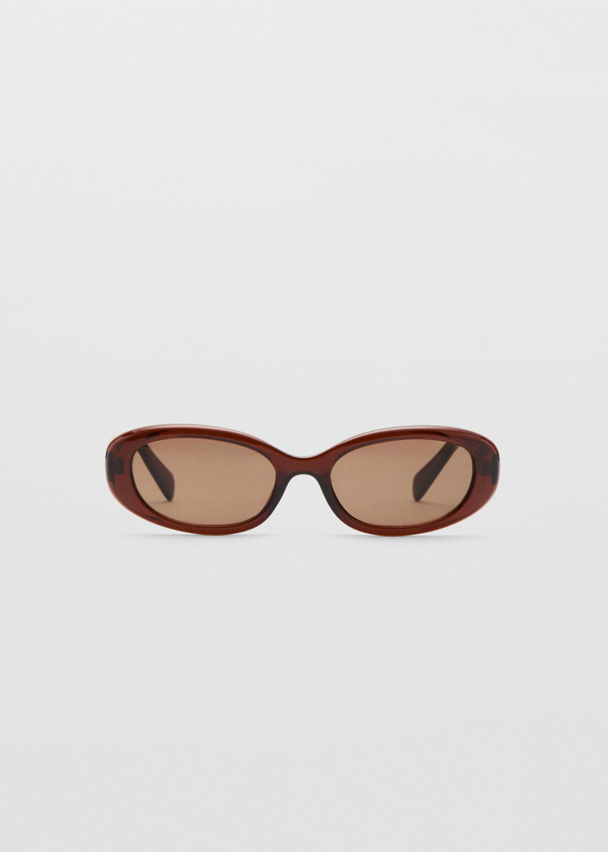 Oval-frame sunglasses - Article without model, Brown. Ref: 27031181-00.