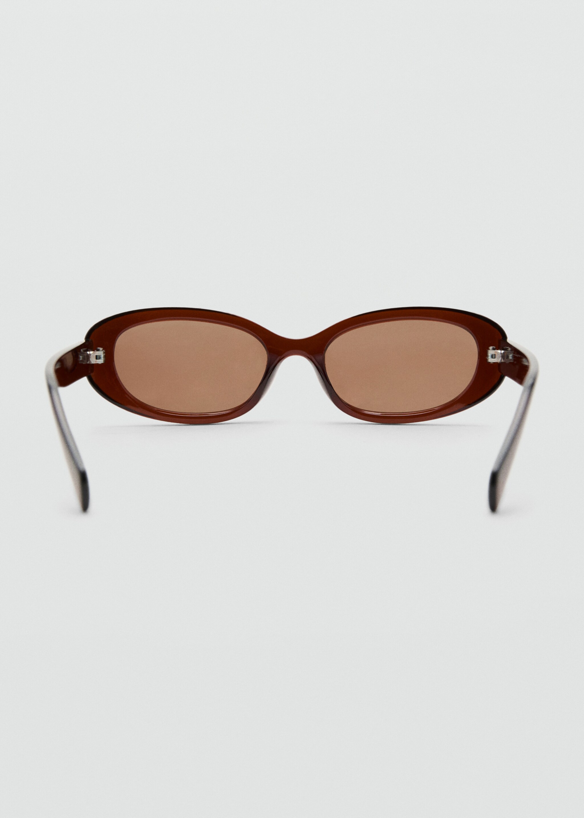Oval-frame sunglasses - Details of the article 1, Brown. Ref: 27031181-00.