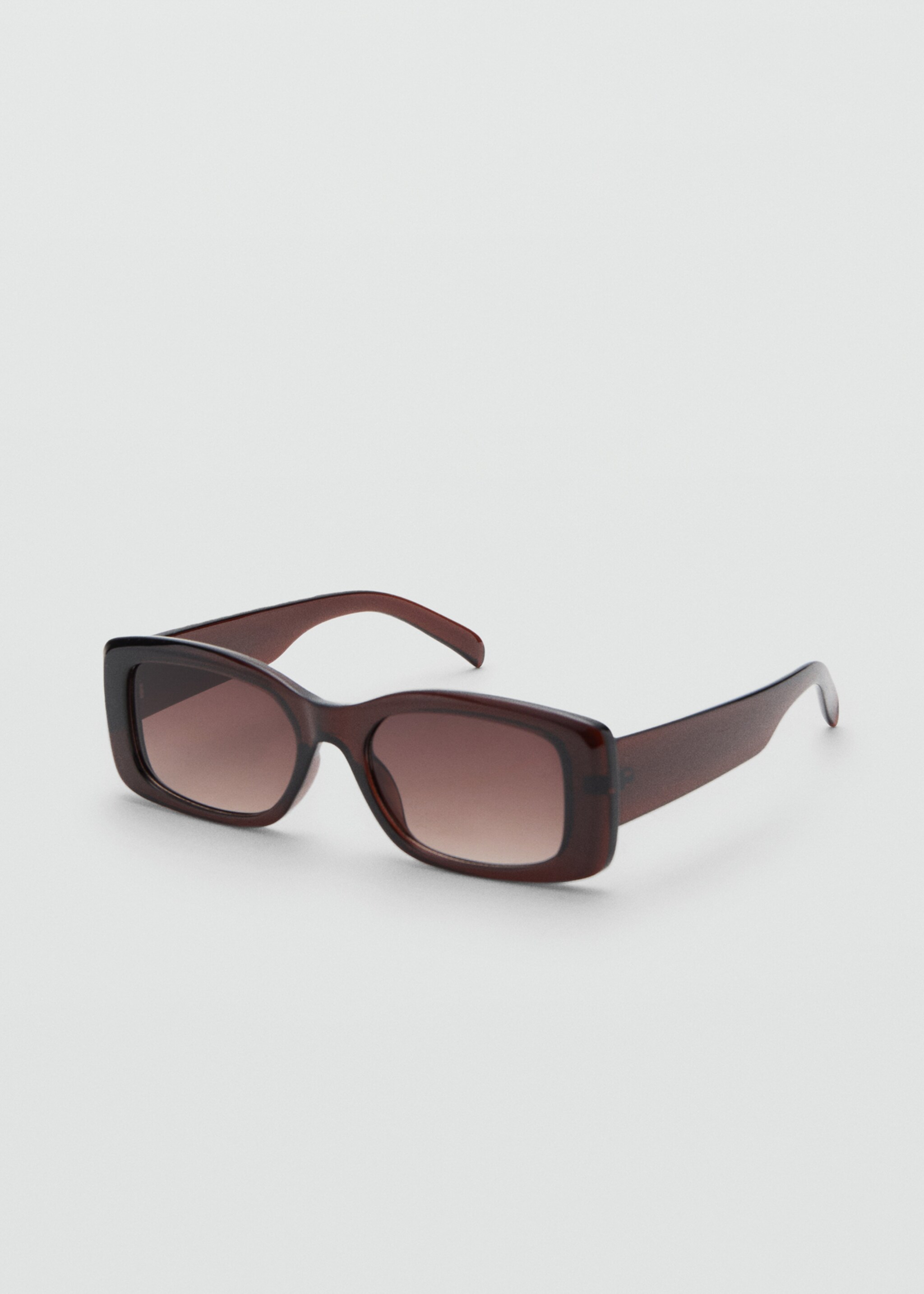 Rectangular-frame sunglasses - Medium plane, Brown. Ref: 27031182-00.