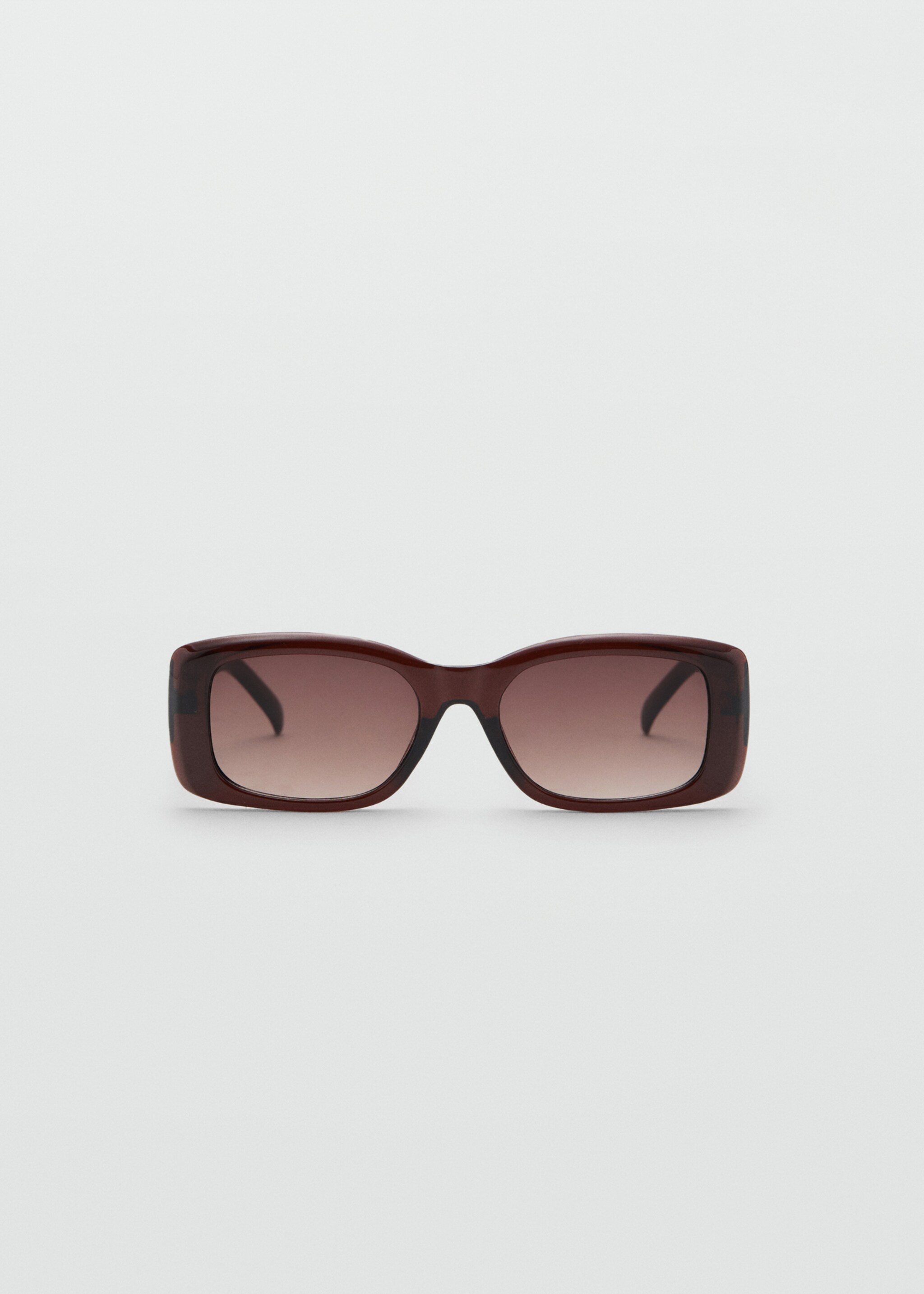 Rectangular-frame sunglasses - Article without model, Brown. Ref: 27031182-00.