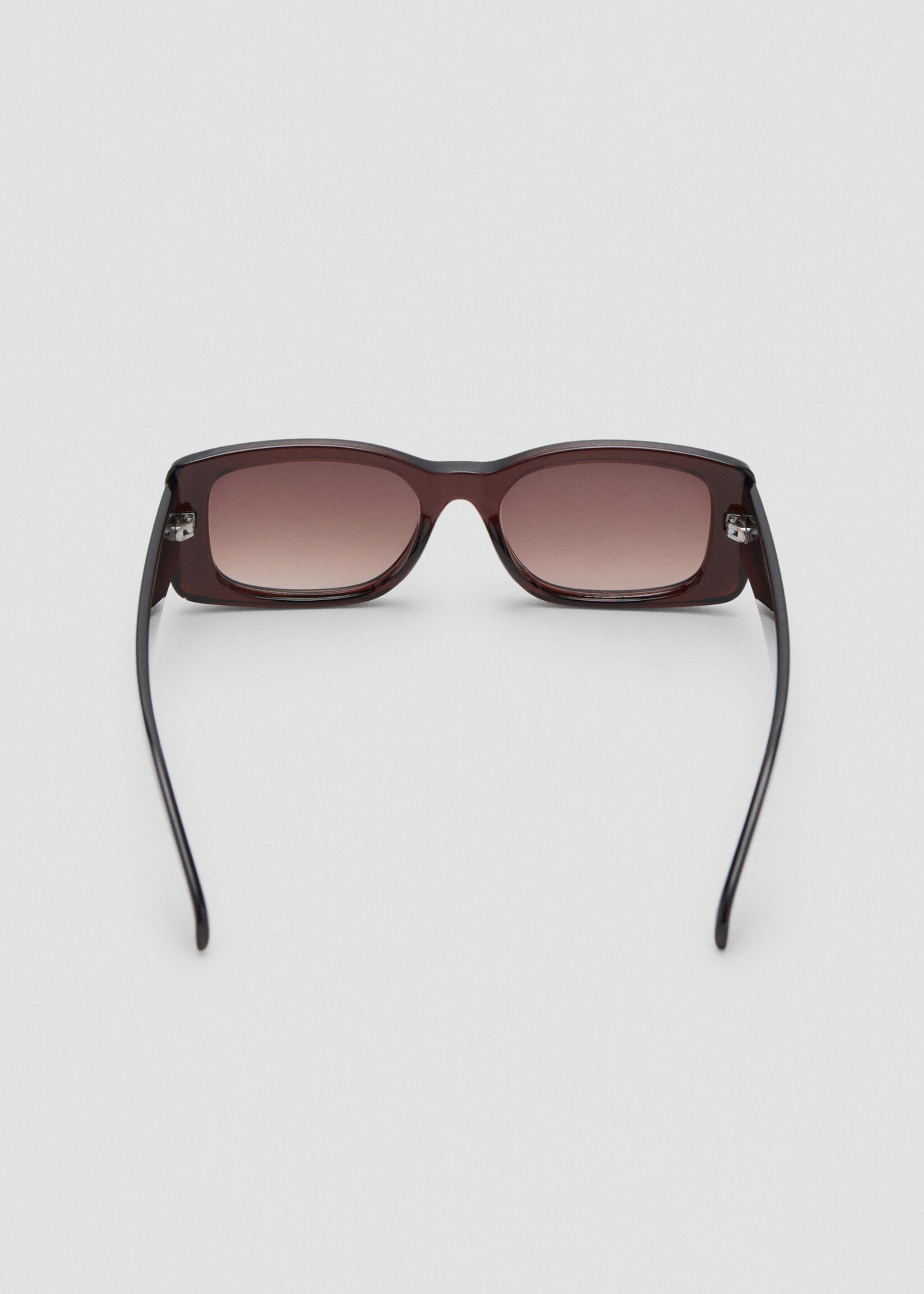Rectangular-frame sunglasses - Details of the article 1, Brown. Ref: 27031182-00.
