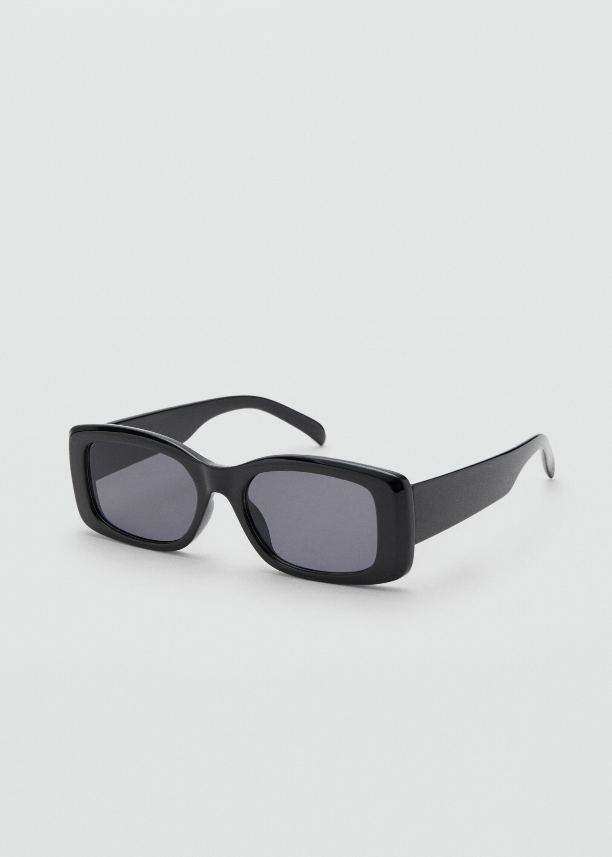 Rectangular-frame sunglasses - Medium plane, Black. Ref: 27031182-00.