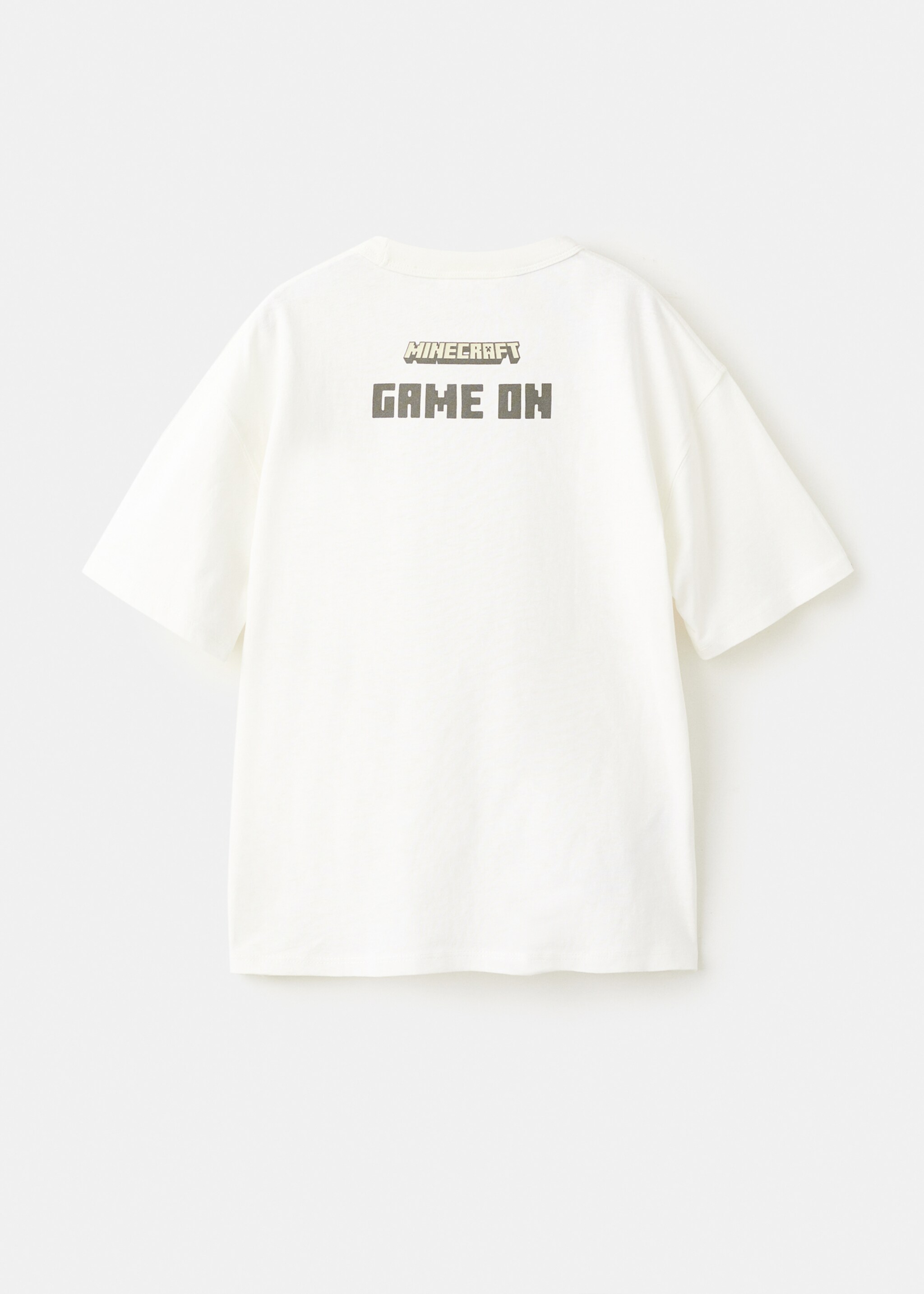 Minecraft cotton t-shirt - Reverse of the article, Off White. Ref: 27031186-00.