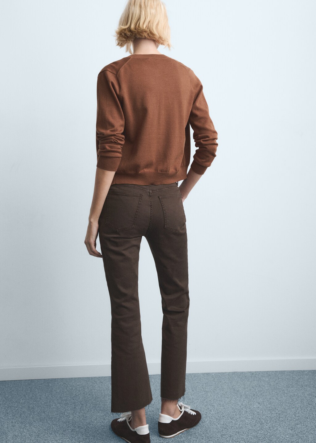 Mango Sienna flared cropped jeans