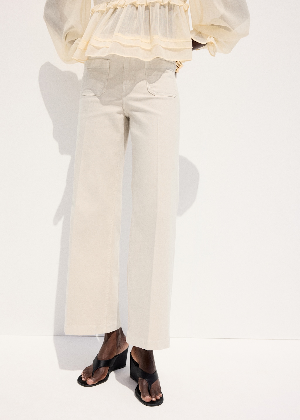 Mango Wide leg jeans with pockets