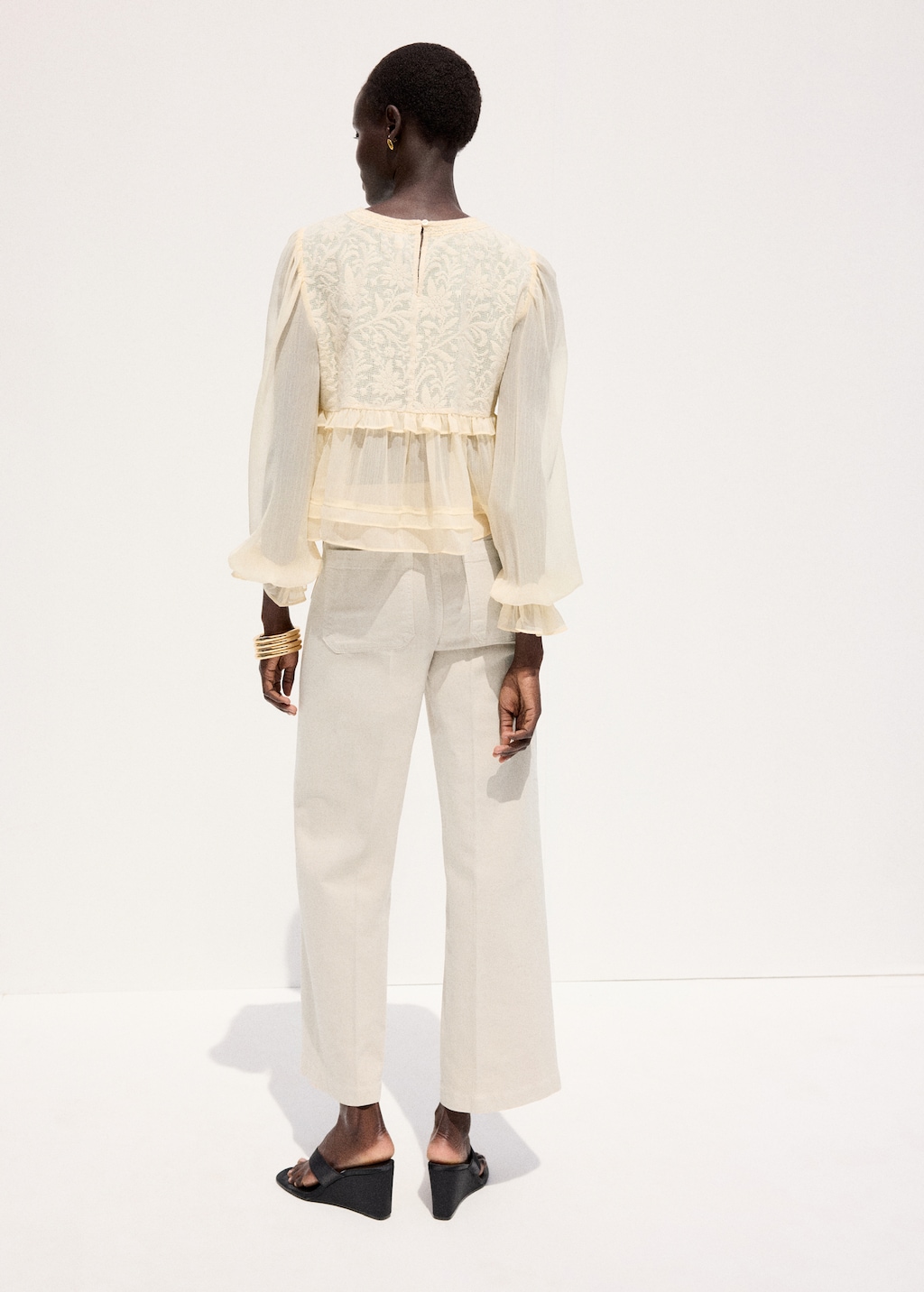 Mango Wide leg jeans with pockets