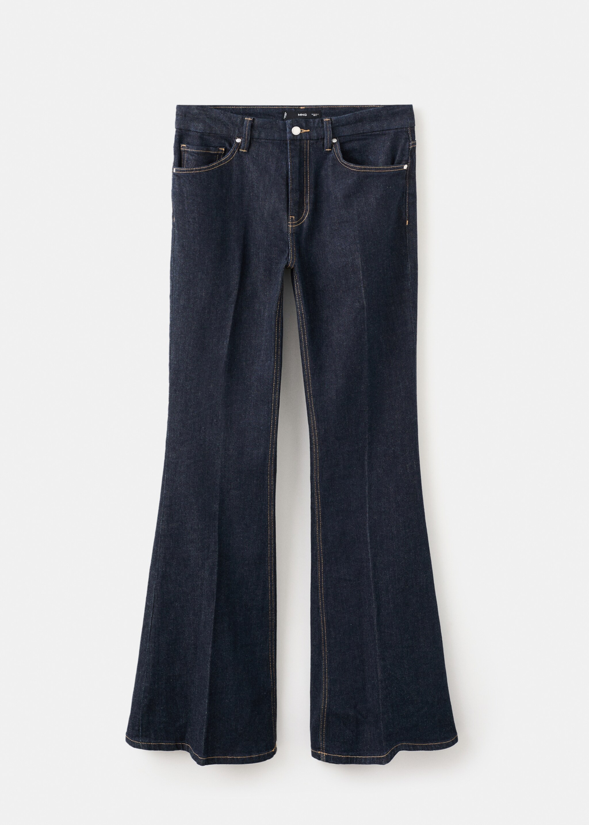 Violeta utsvängda jeans med hög midja - Artikel utan modell, Blå. Ref: 27031191-00.