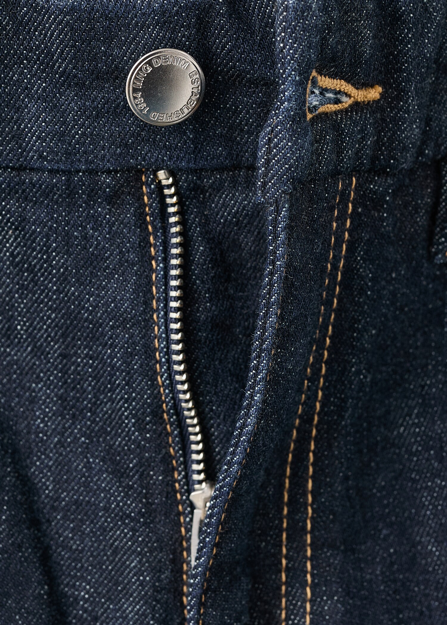 بنطلون جينز بنفسجي واسع بخصر عالي - تفاصيل المنتج 8