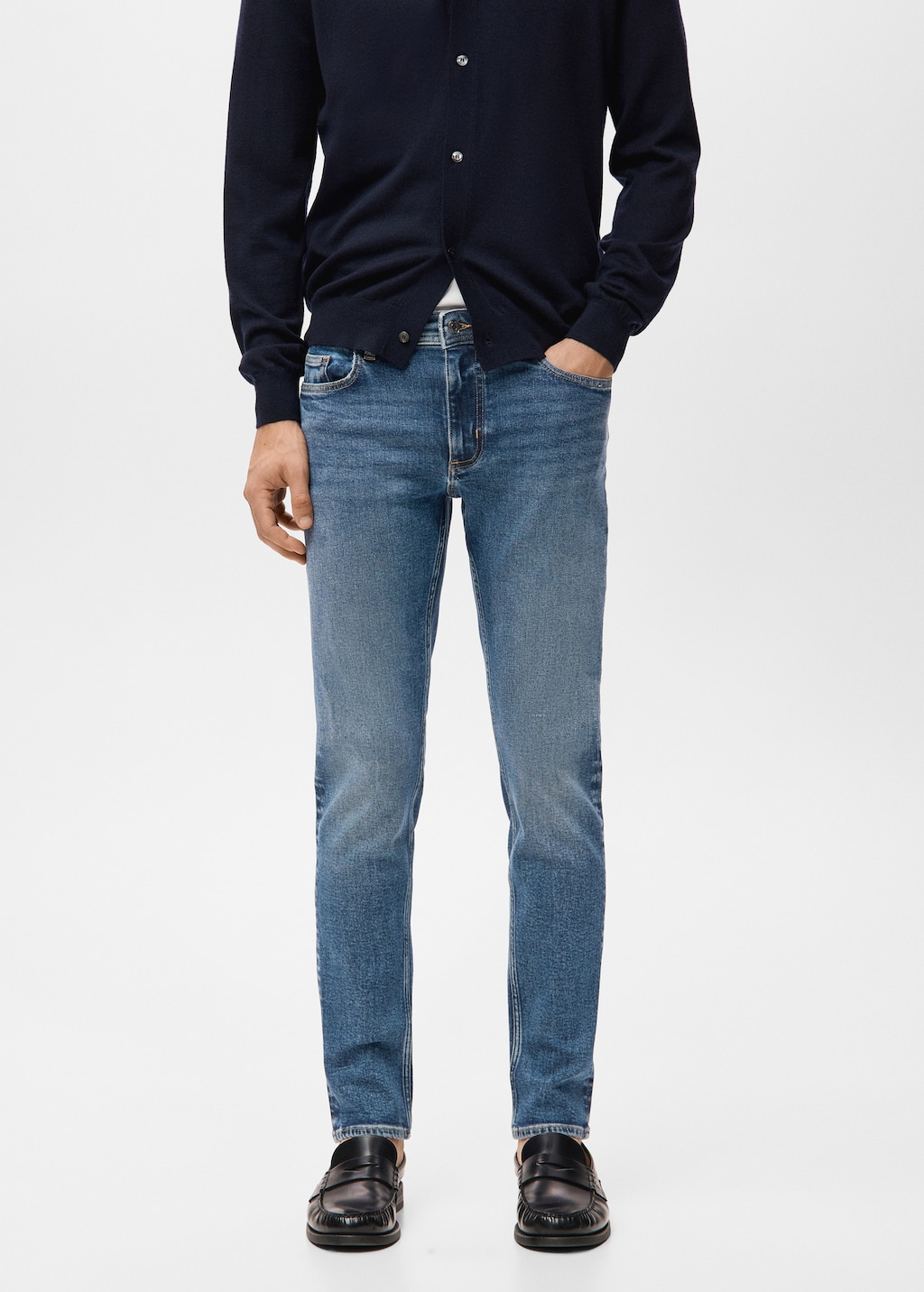 Jan slim-fit faded medium-wash Jeans